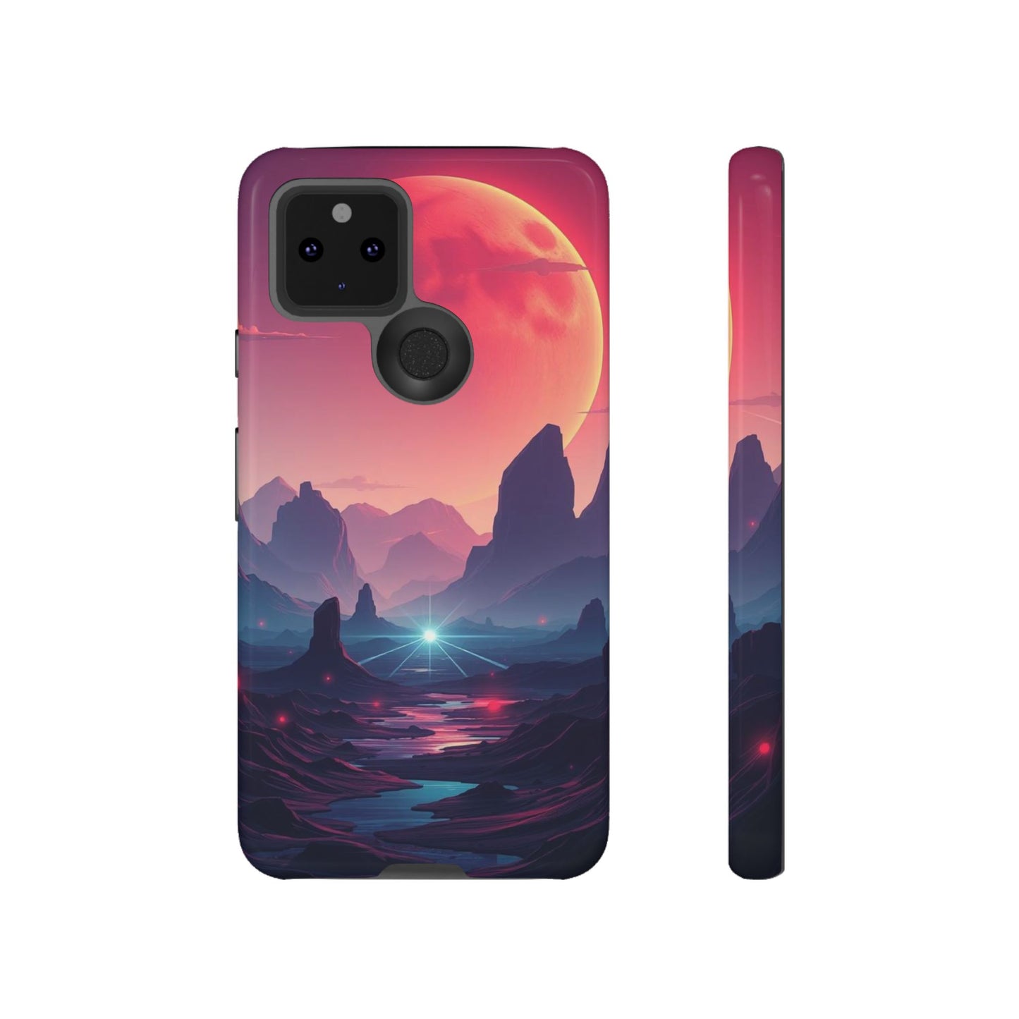 Alien Moon Landscape Design Phone Case