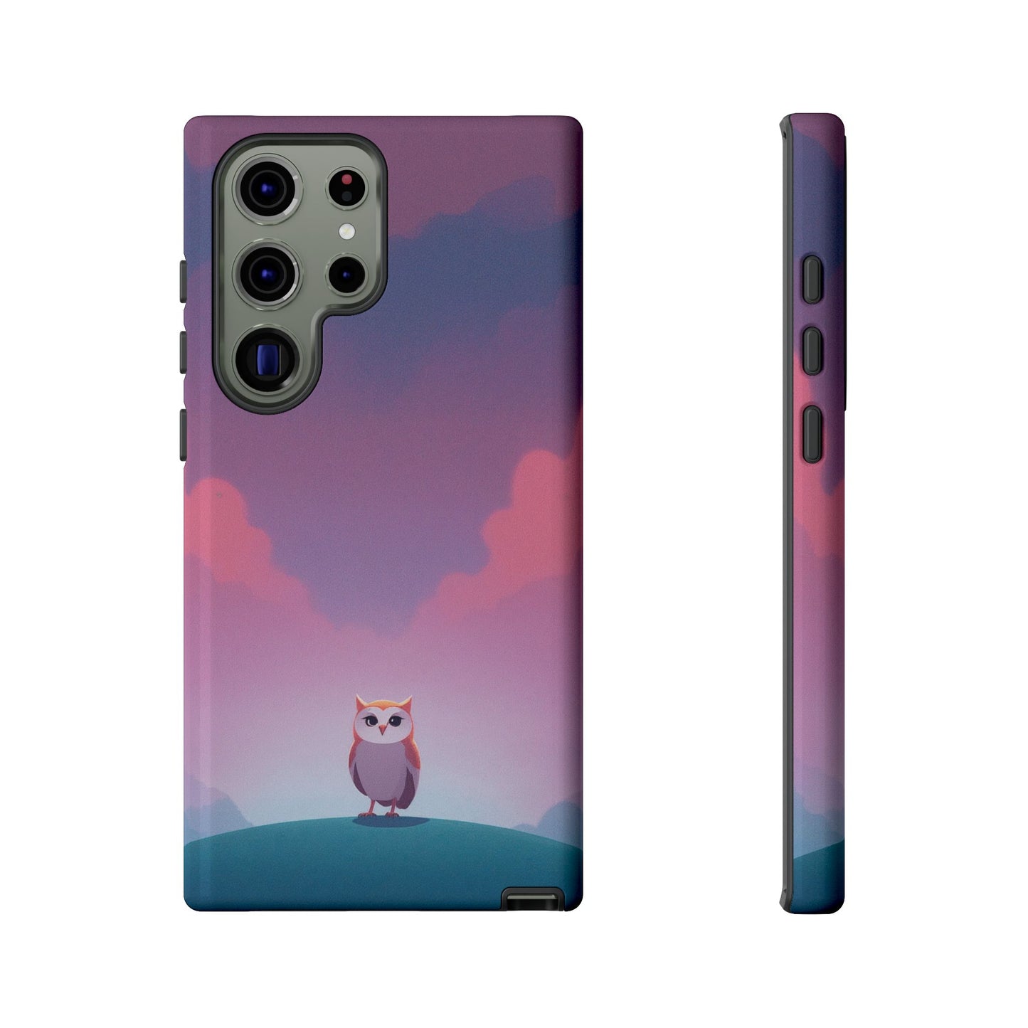Watercolour Owl & Cloud Design Phone Case