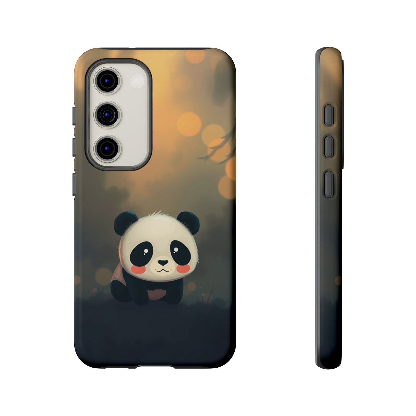Cute Gothic Panda Design Phone Case