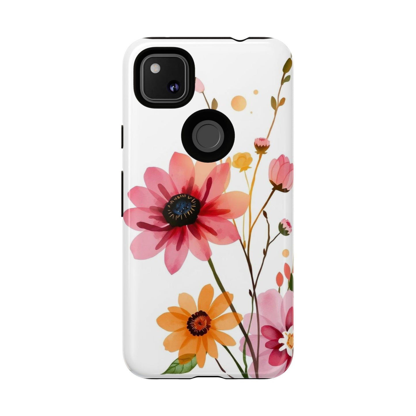 Watercolour Style Simple Wildflower Design Phone Case