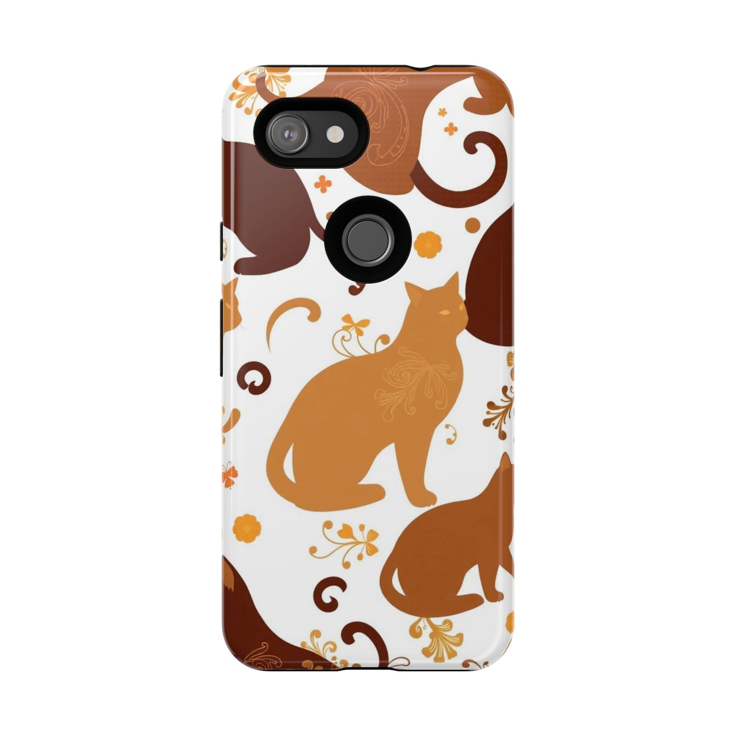 Abstract Cat Pattern Phone Case