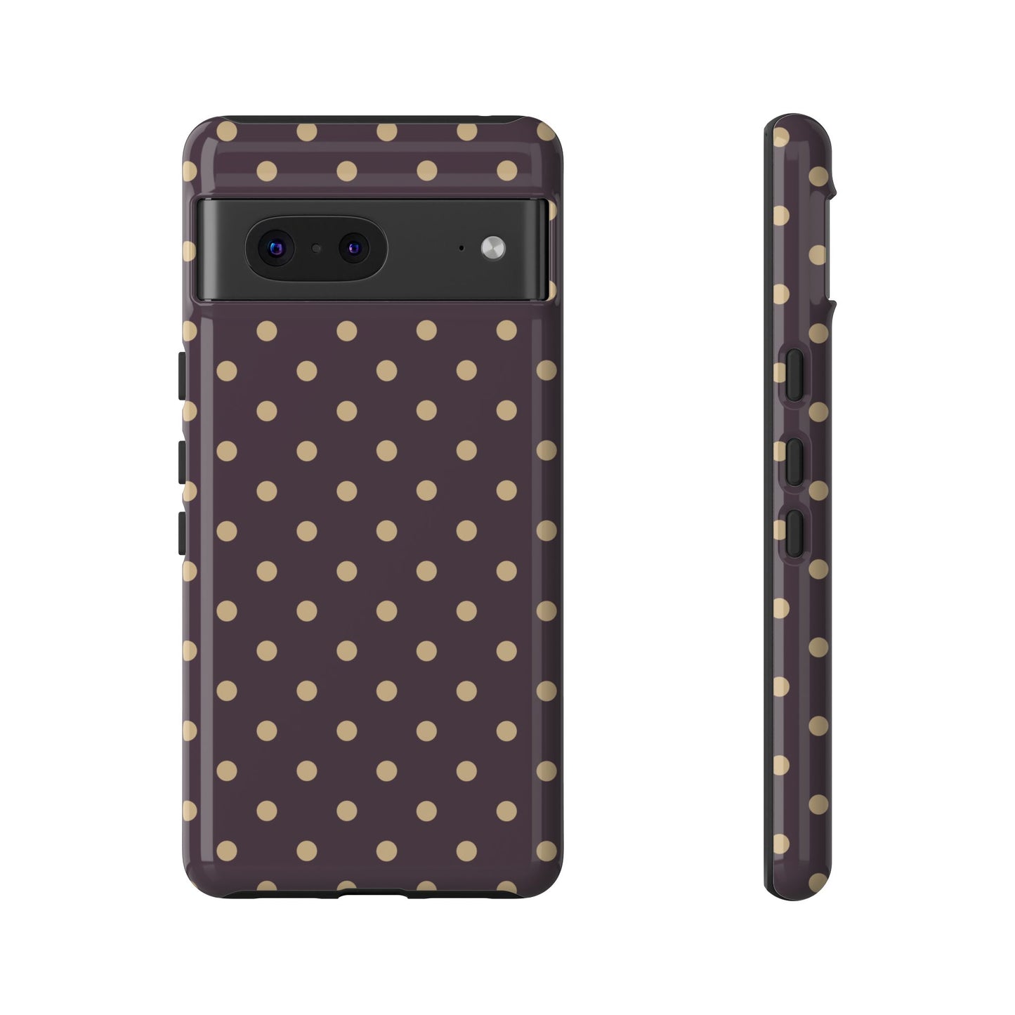 Purple with Yellow Dot Pattern Phone Case