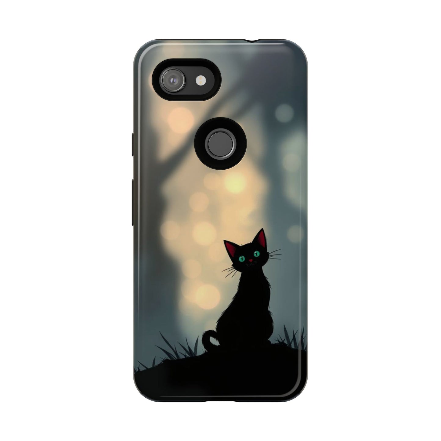 Gothic Cat Design Phone Case