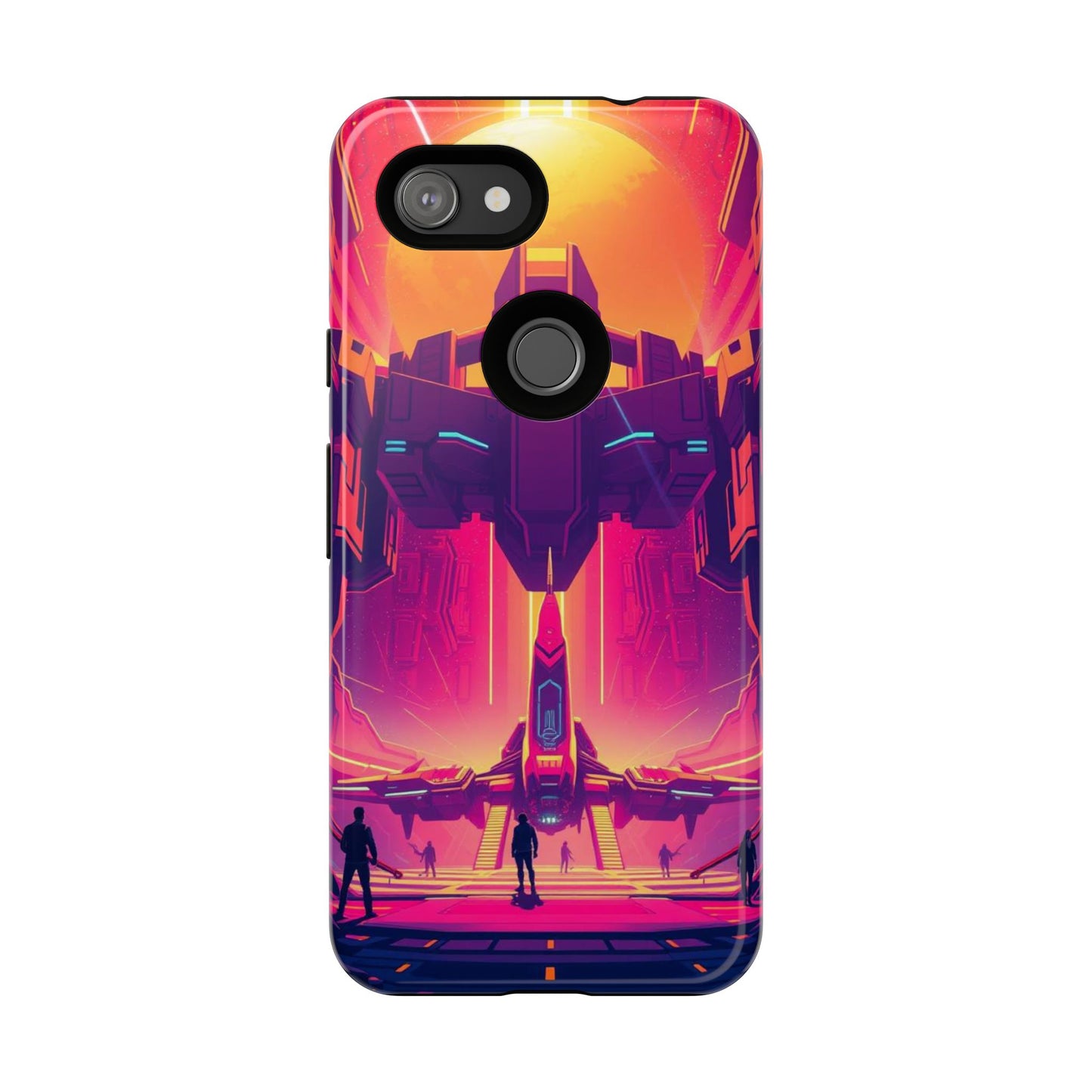 Alien Landing Pad Design Phone Case