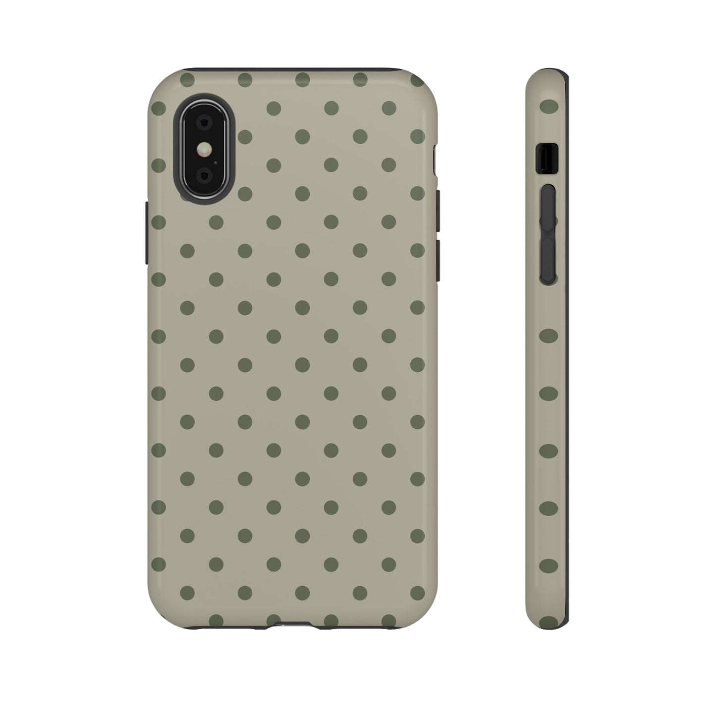 Green & Dark Green Dot Pattern Phone Case