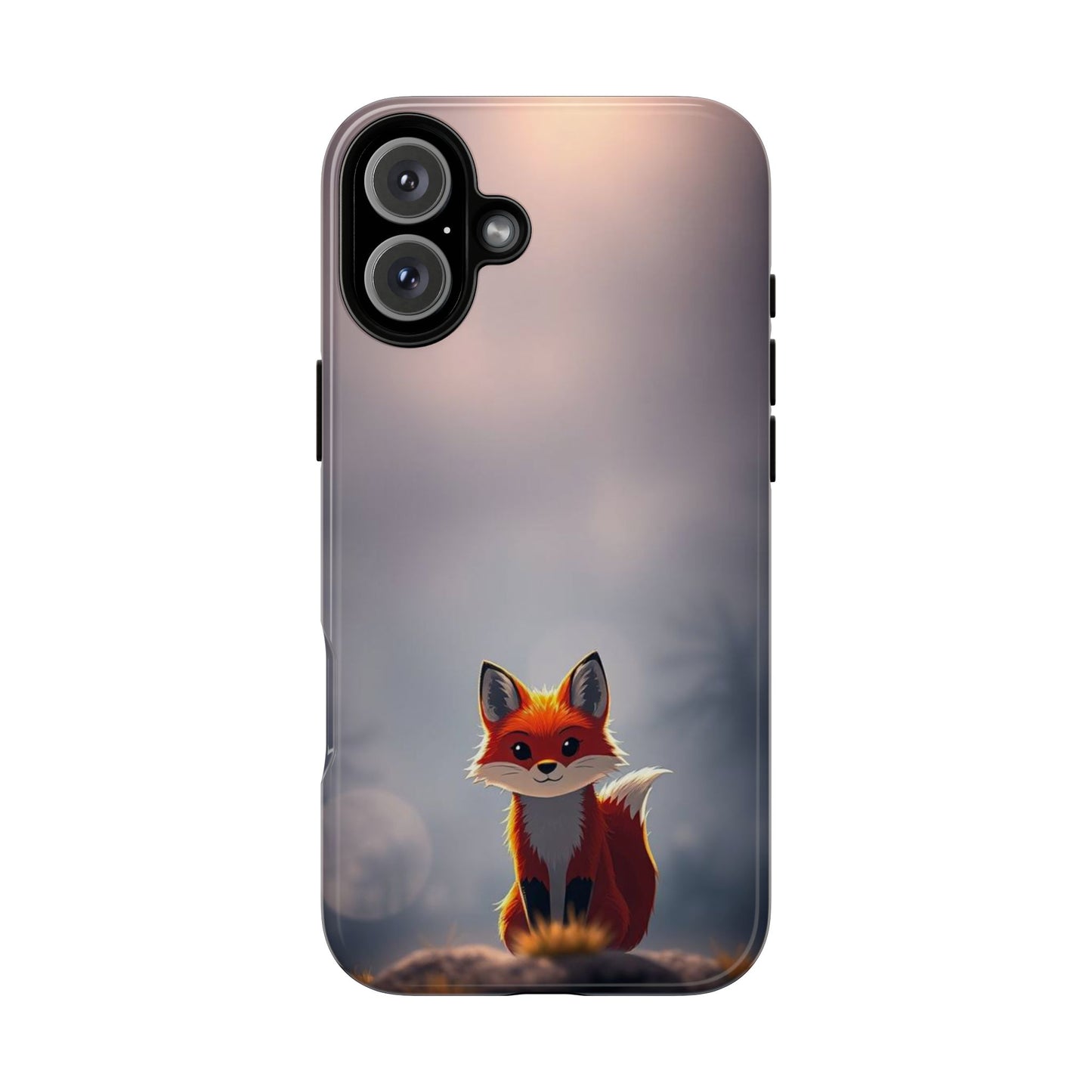 Cute Gothic Fox Design Phone Case