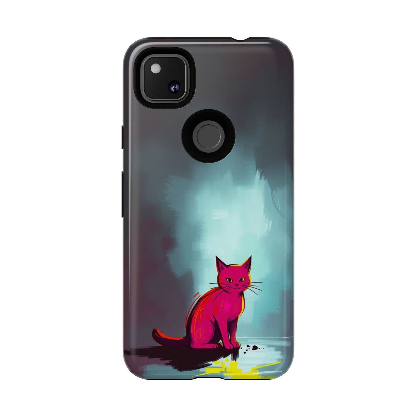 Pop Art Moody Cat Design Phone Case