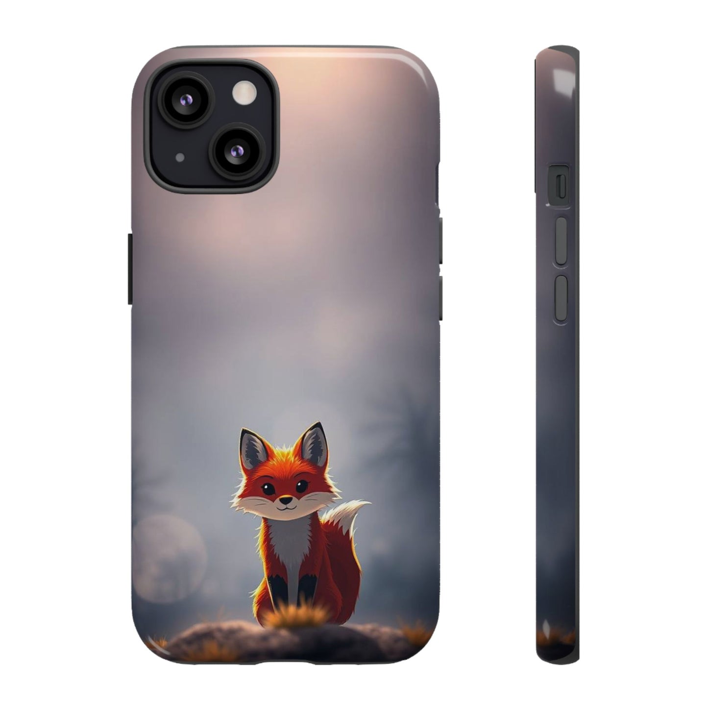 Cute Gothic Fox Design Phone Case