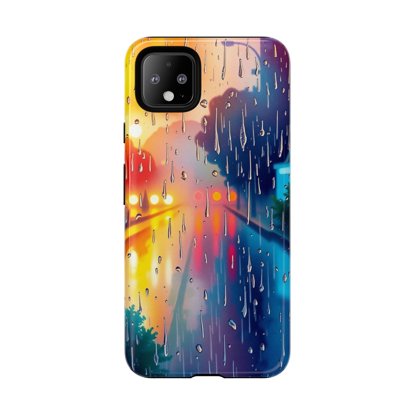Electric Rain Watercolour Design Phone Case