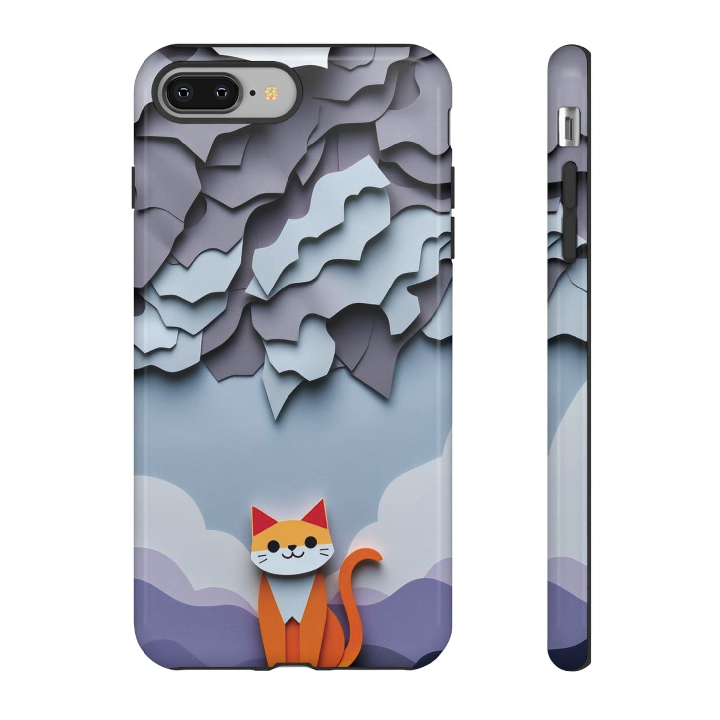 Papier-mâché Cat Design Phone Case