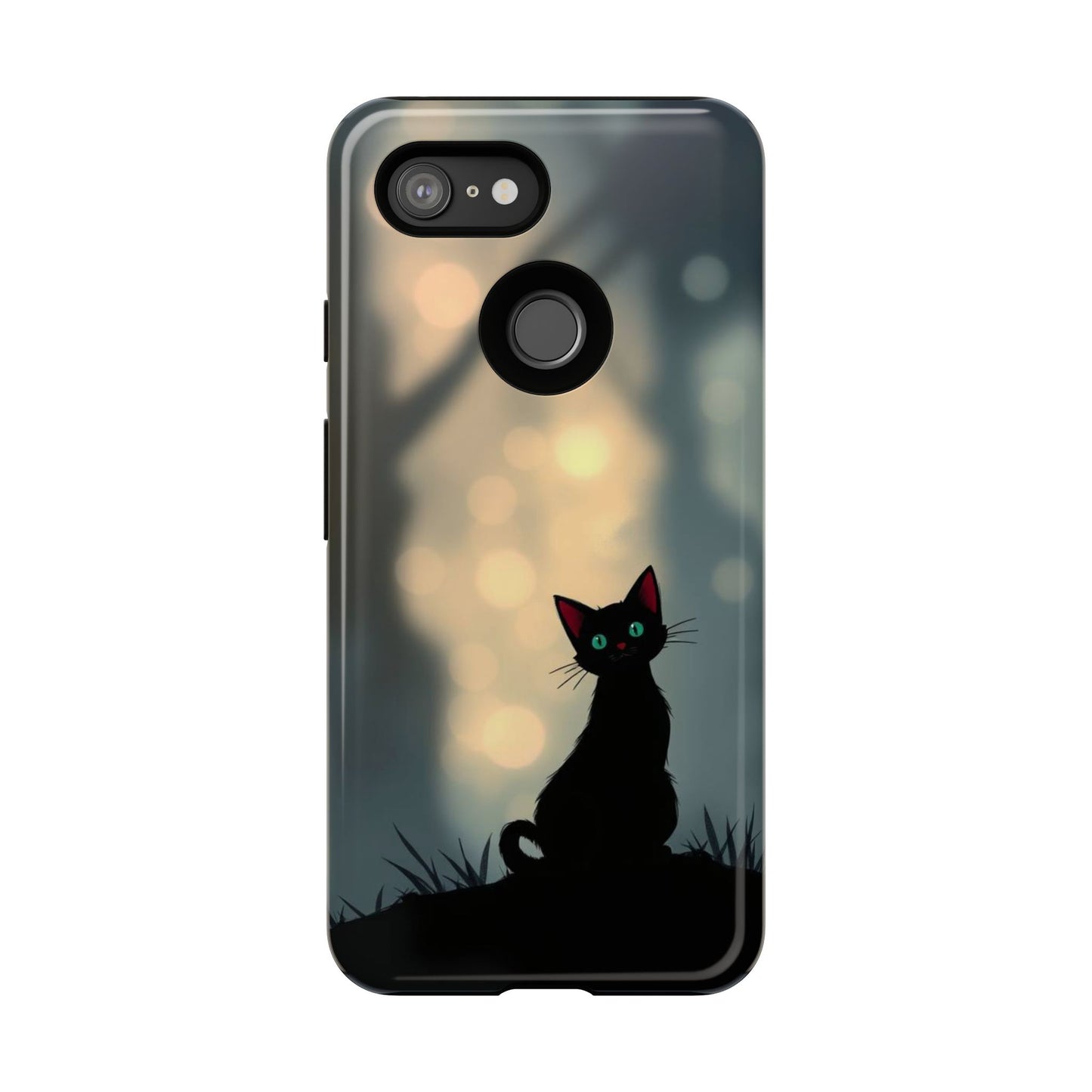 Gothic Cat Design Phone Case