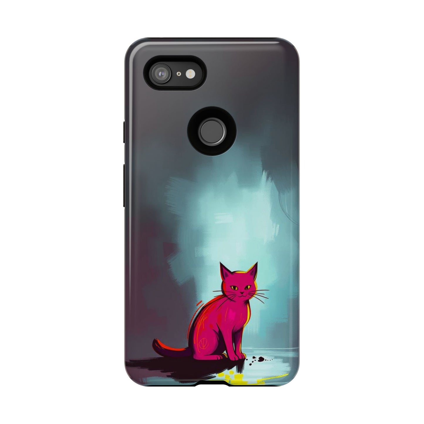 Pop Art Moody Cat Design Phone Case