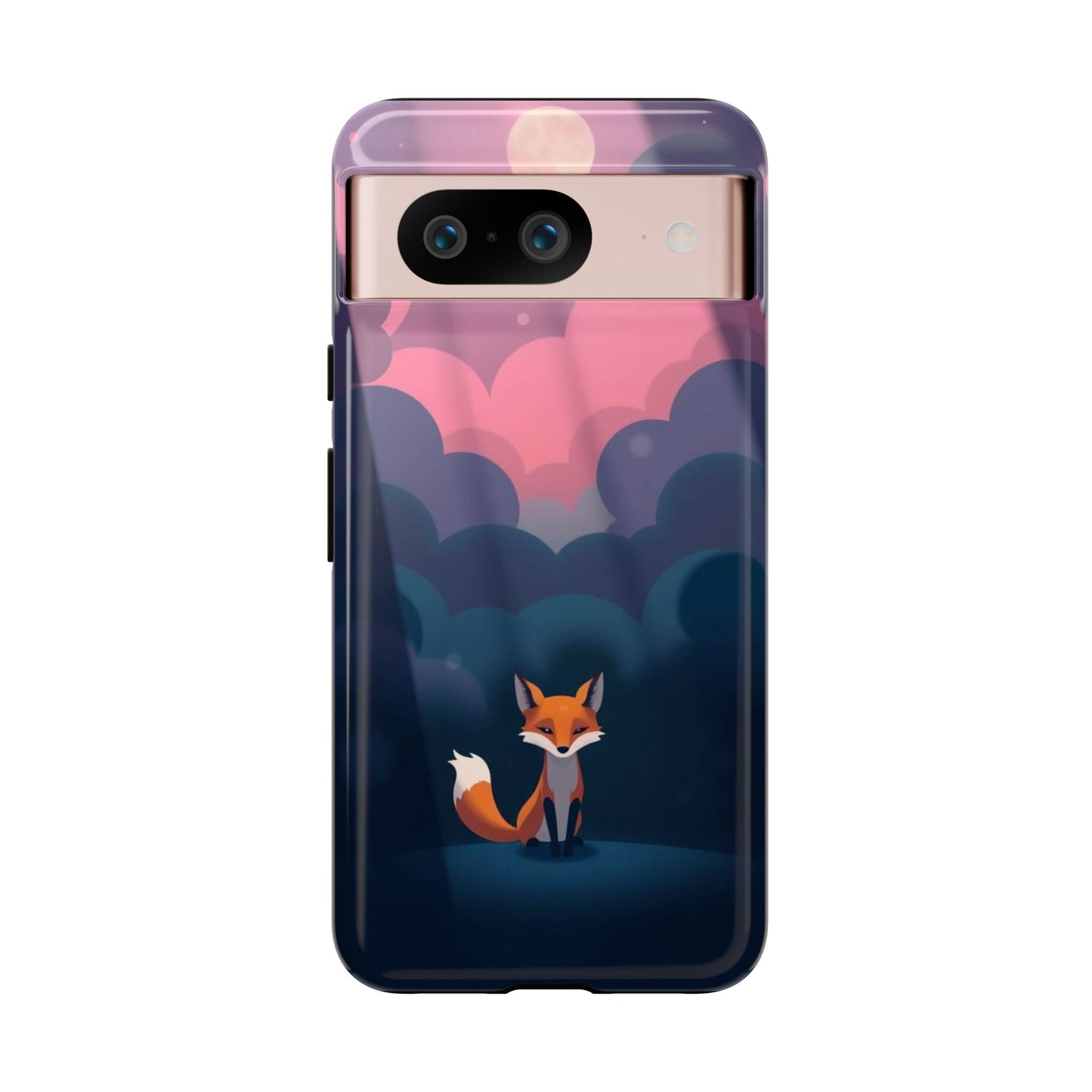 Moody Pop Art Fox Design Phone Case