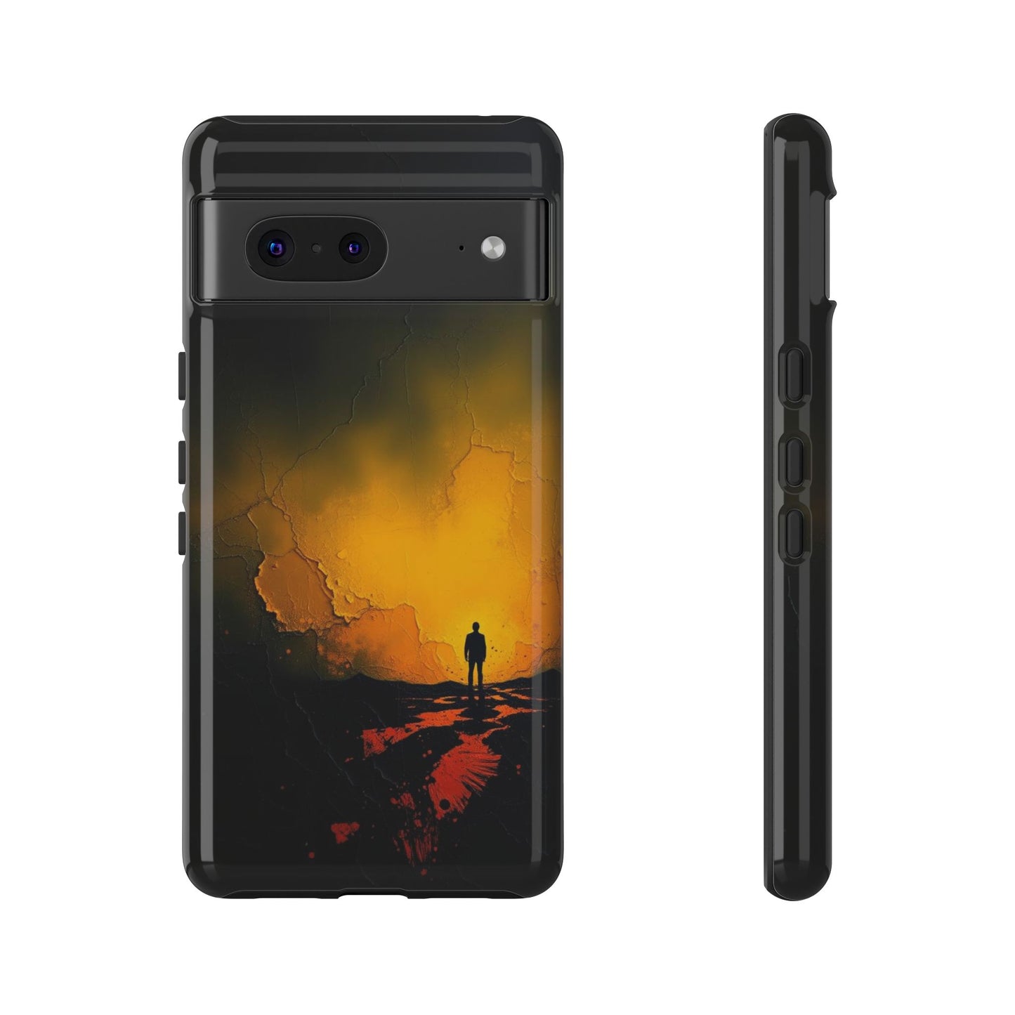 Acrylic Mysterious Figure Phone Case