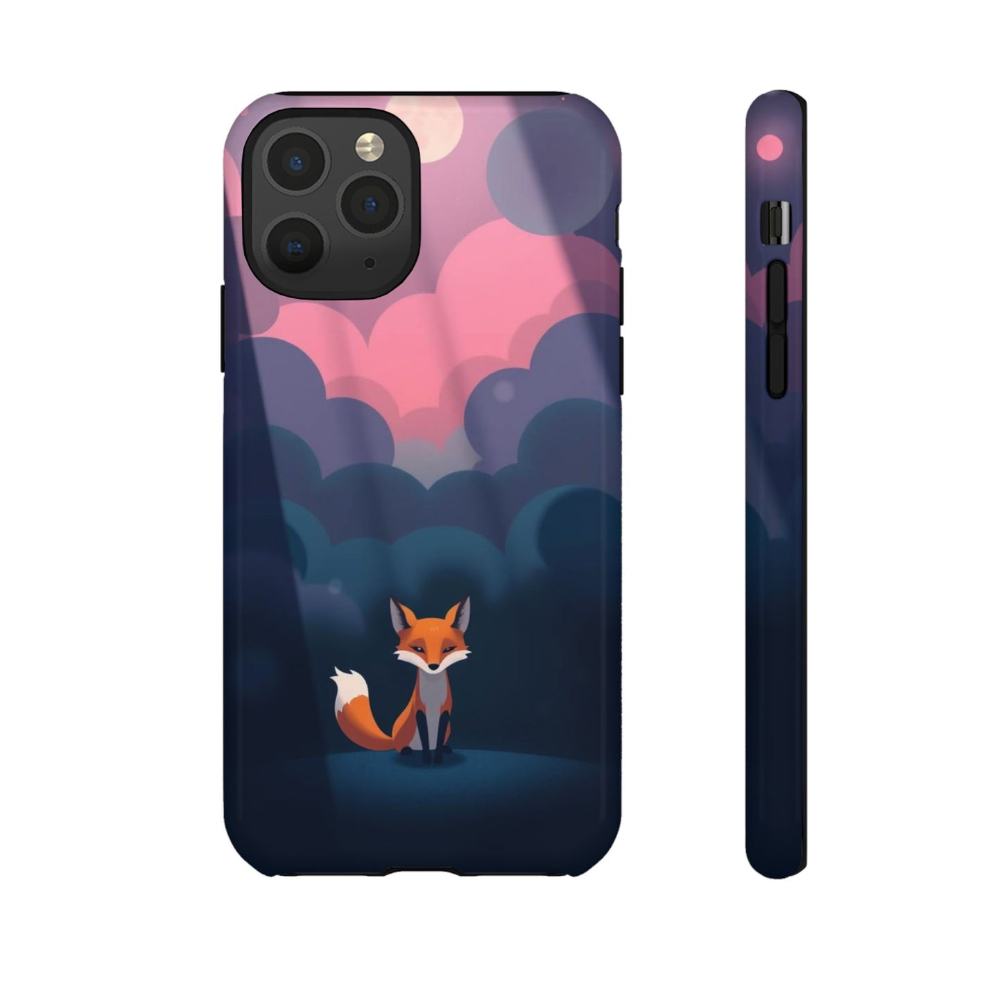 Moody Pop Art Fox Design Phone Case
