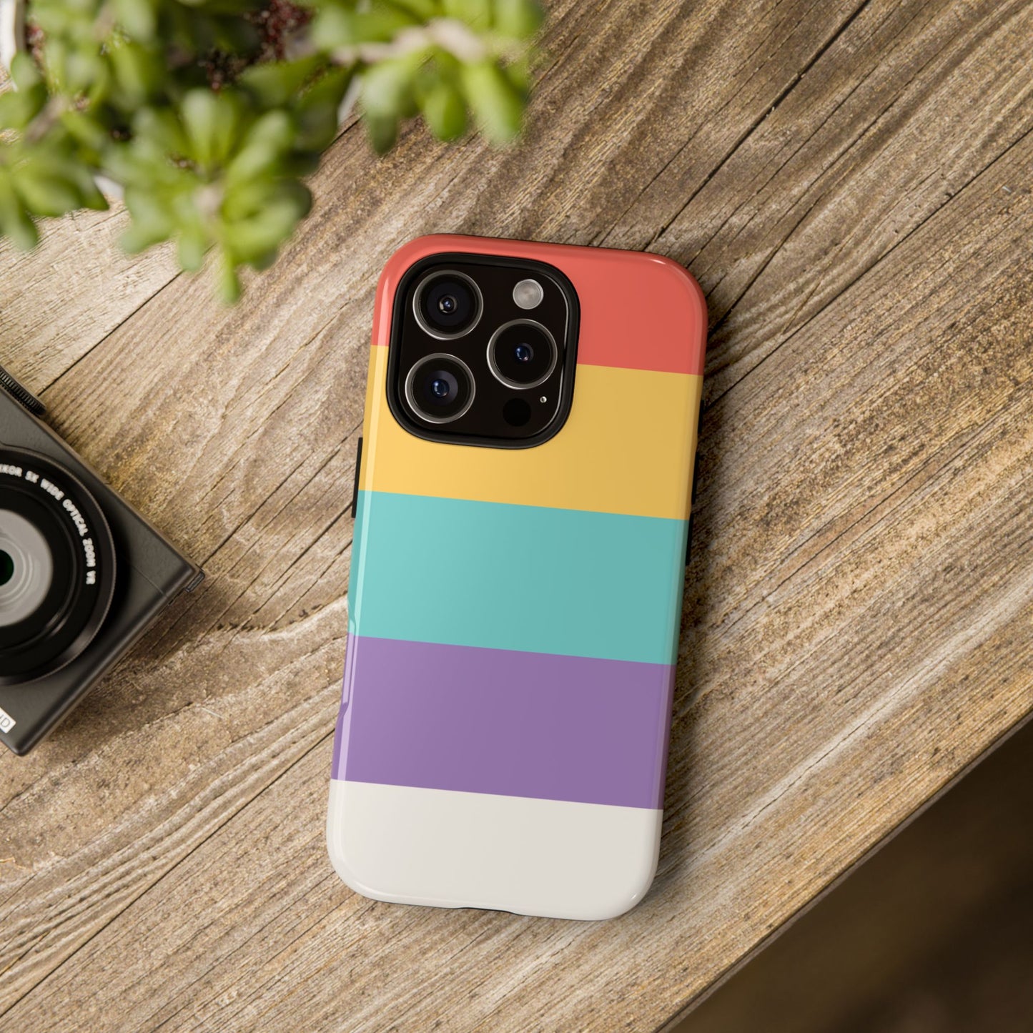 Pastel Rainbow Stripe Pattern Phone Case - Phone Case
