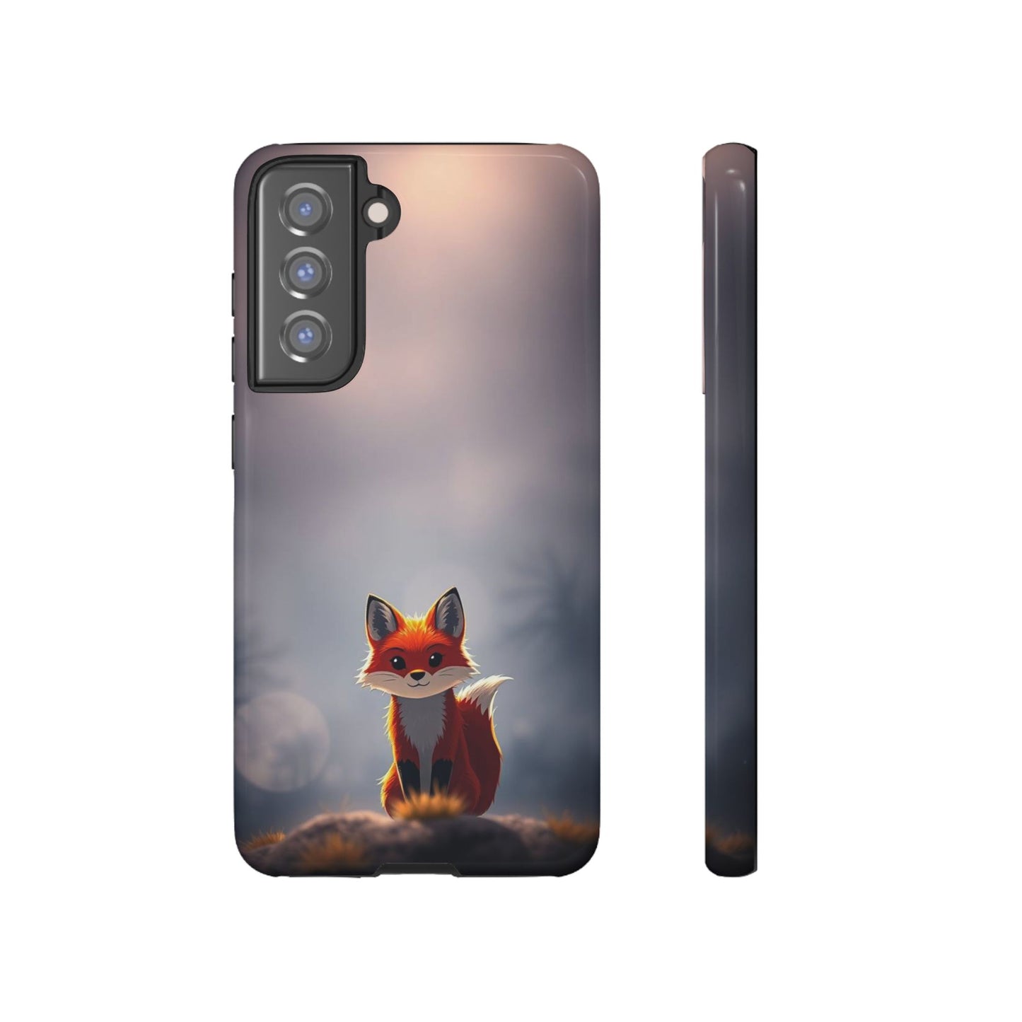 Cute Gothic Fox Design Phone Case