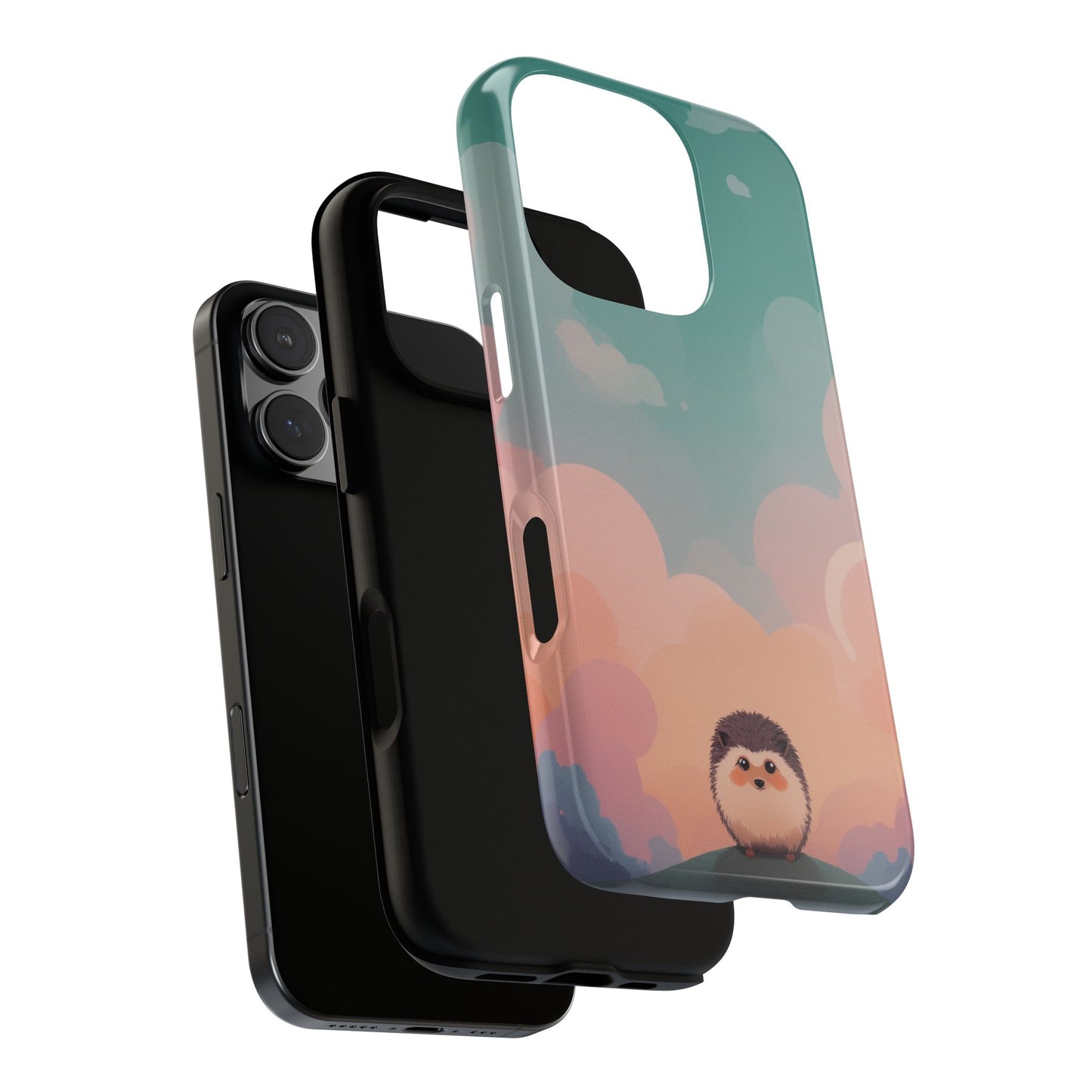 Cute Hedgehog & Cloud Design Phone Case
