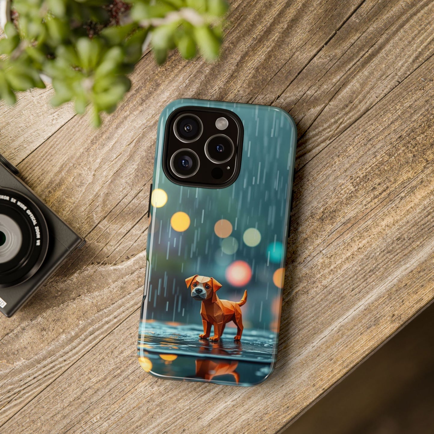 Origami 'Soggy Dog' Design Phone Case