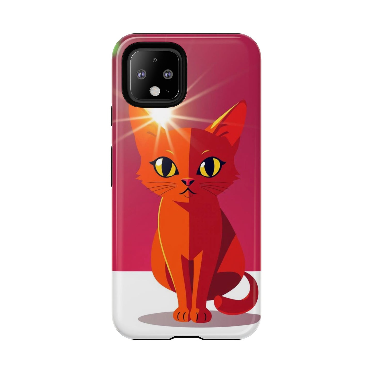 Flashing Cat Design Phone Case