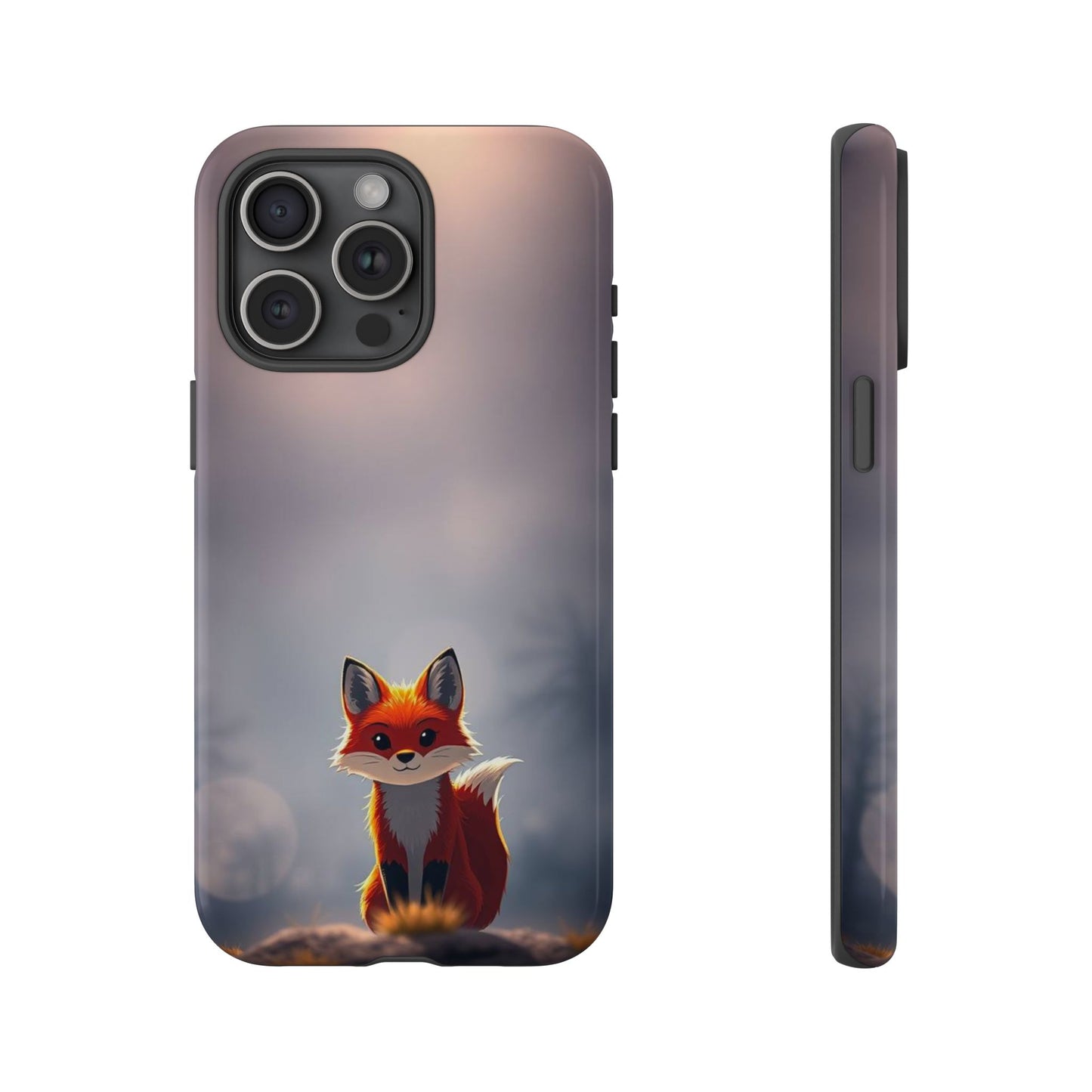 Cute Gothic Fox Design Phone Case