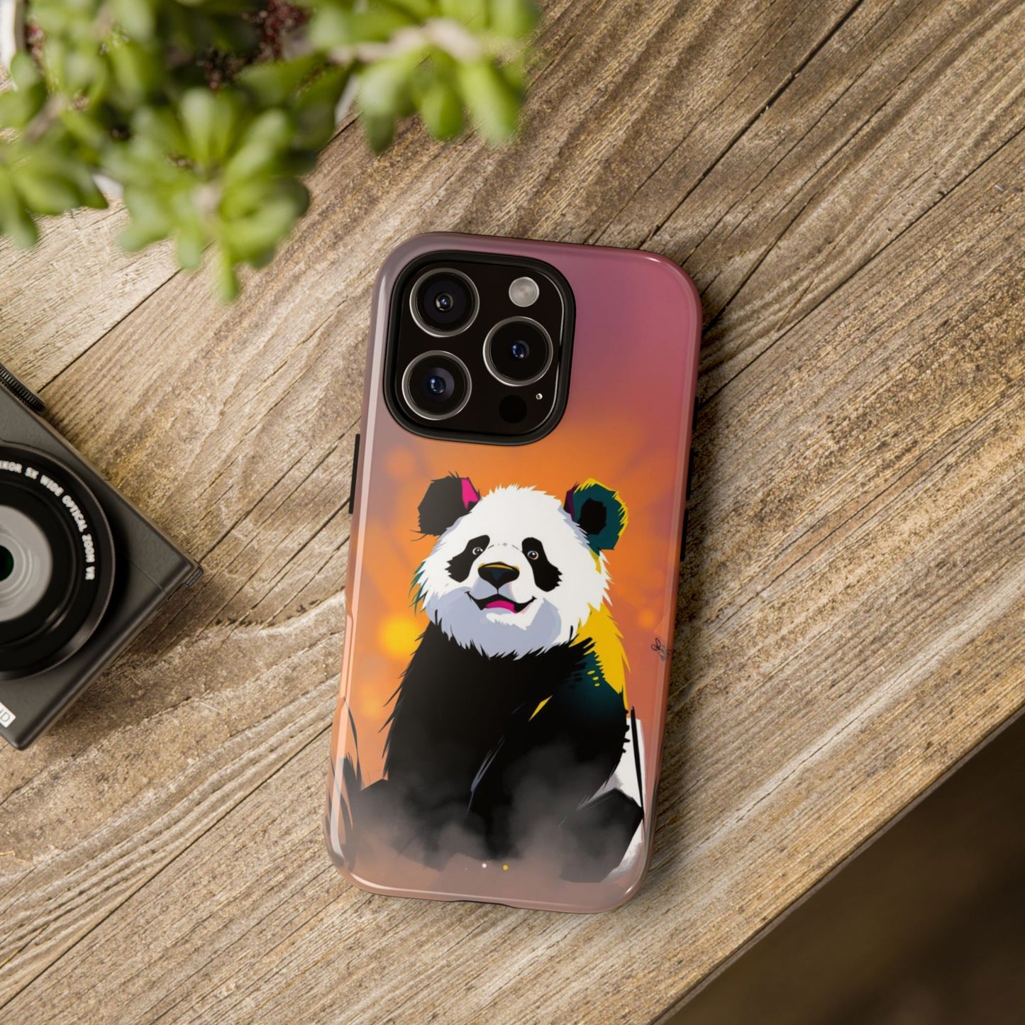 Pop Art Panda Design Phone Case