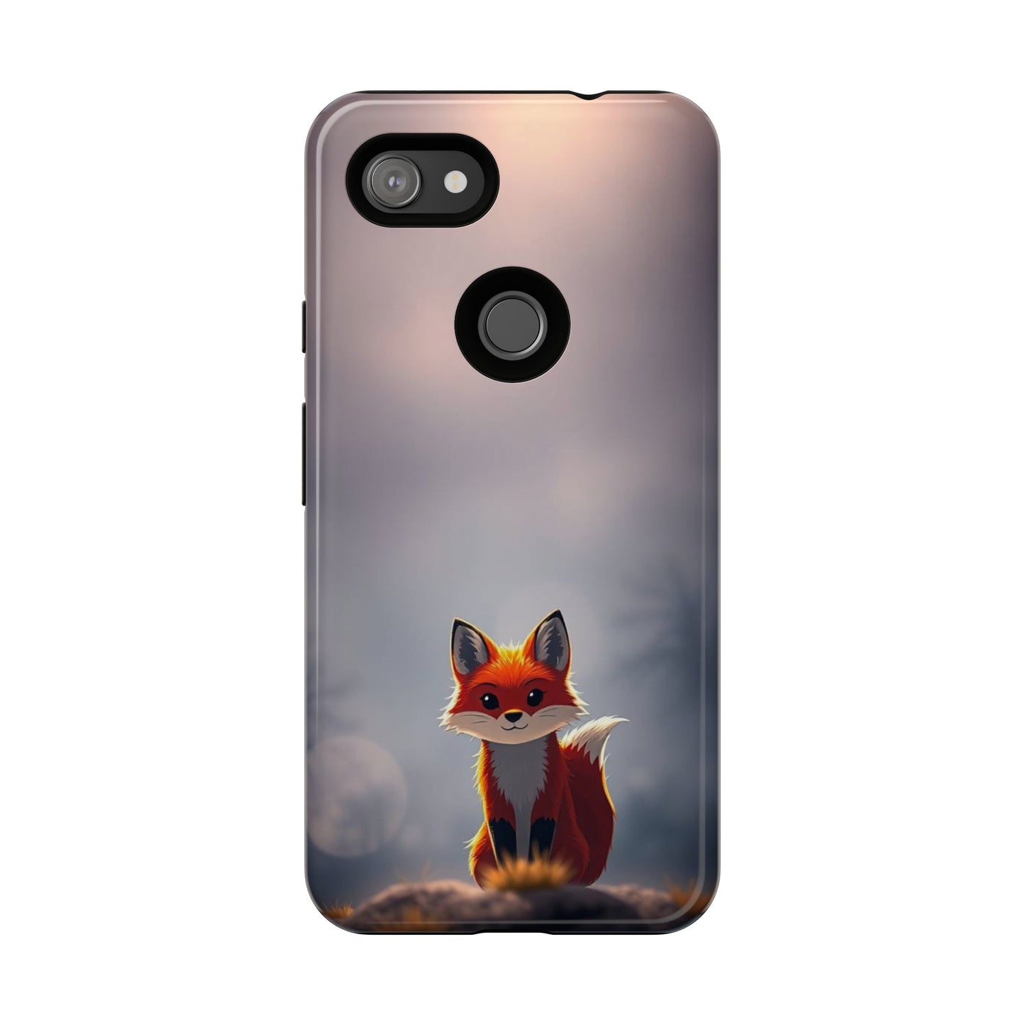 Cute Gothic Fox Design Phone Case