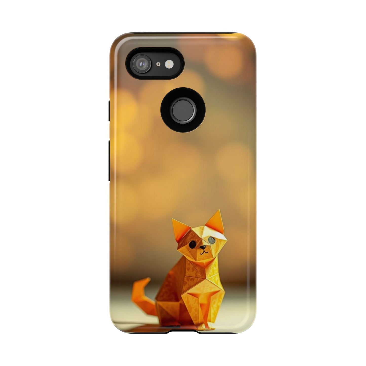 Origami Cat Design Phone Case
