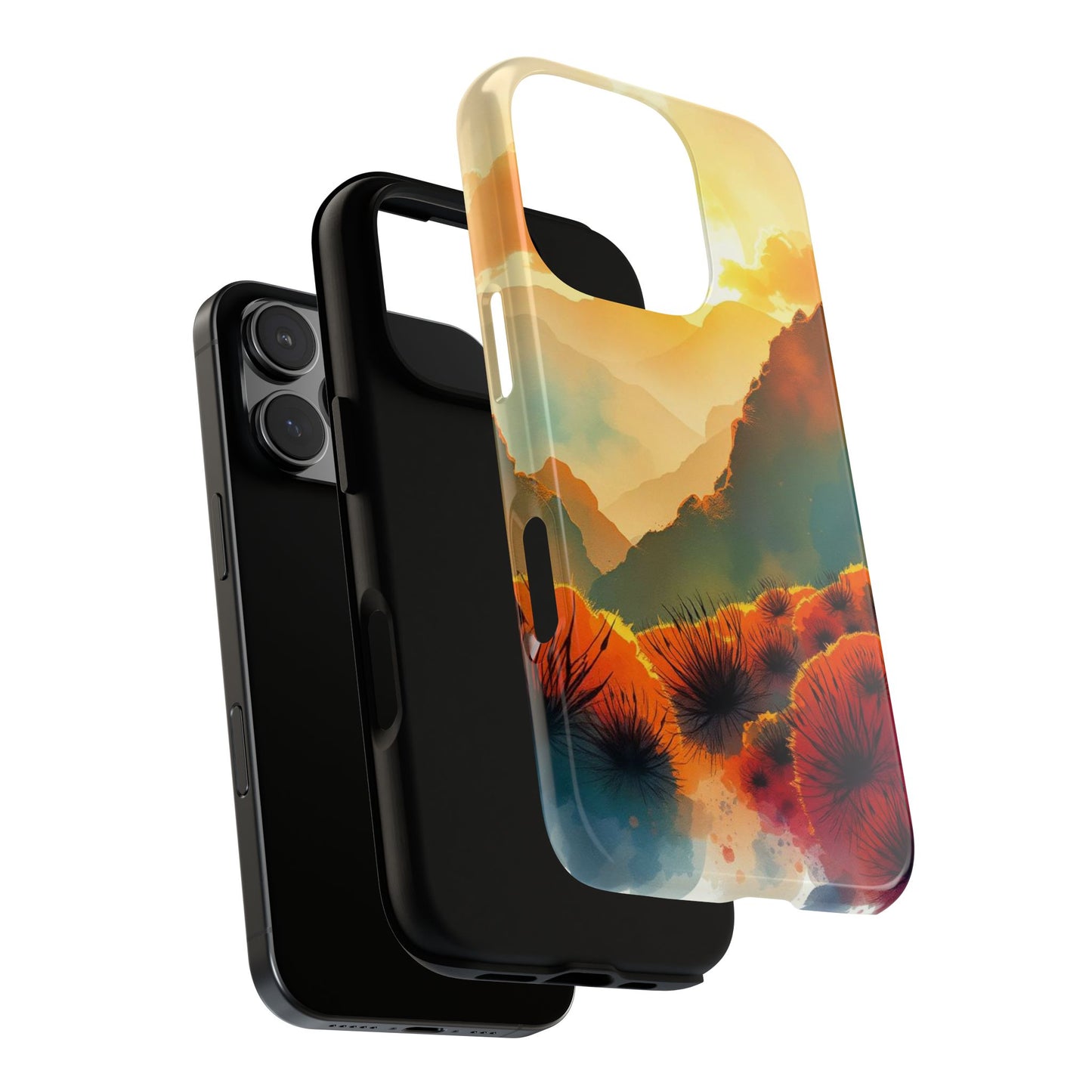 Ideallic Watercolour Sunset Design Phone Case