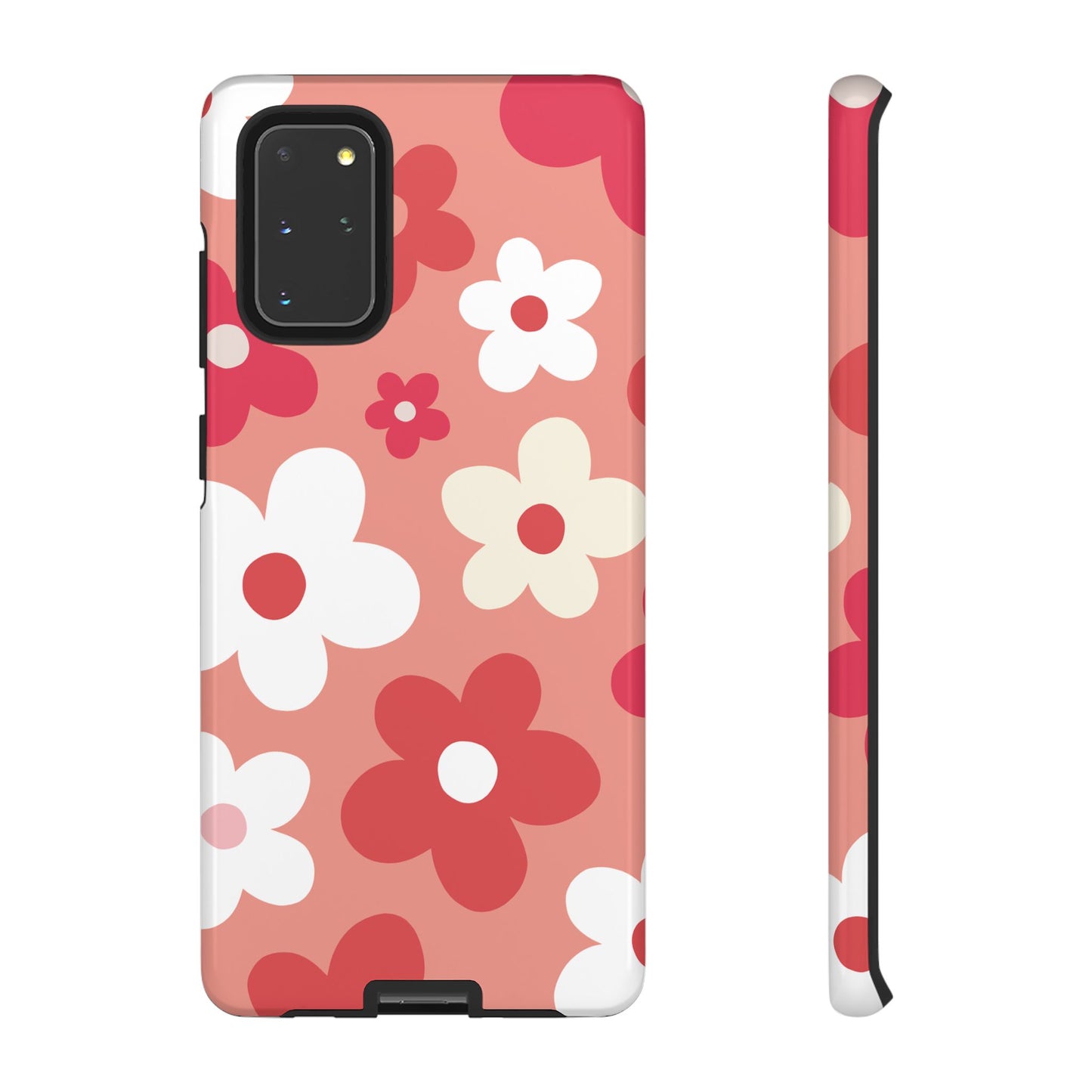 Samsung Galaxy S20+ / Glossy Phone Case - ’Pink Daisy Pattern’ Phone Case