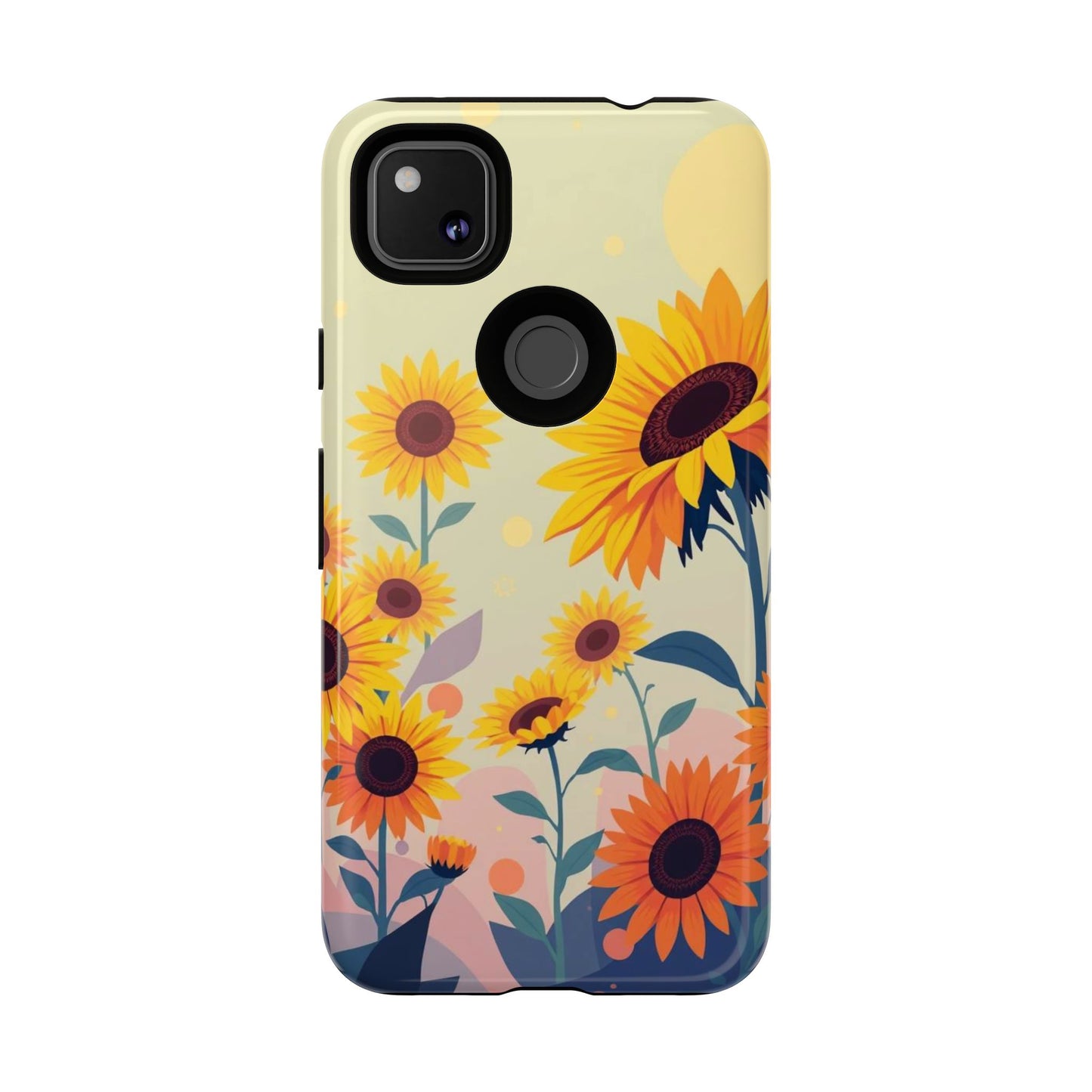 Modern Flat Sunflower Design Phone Case