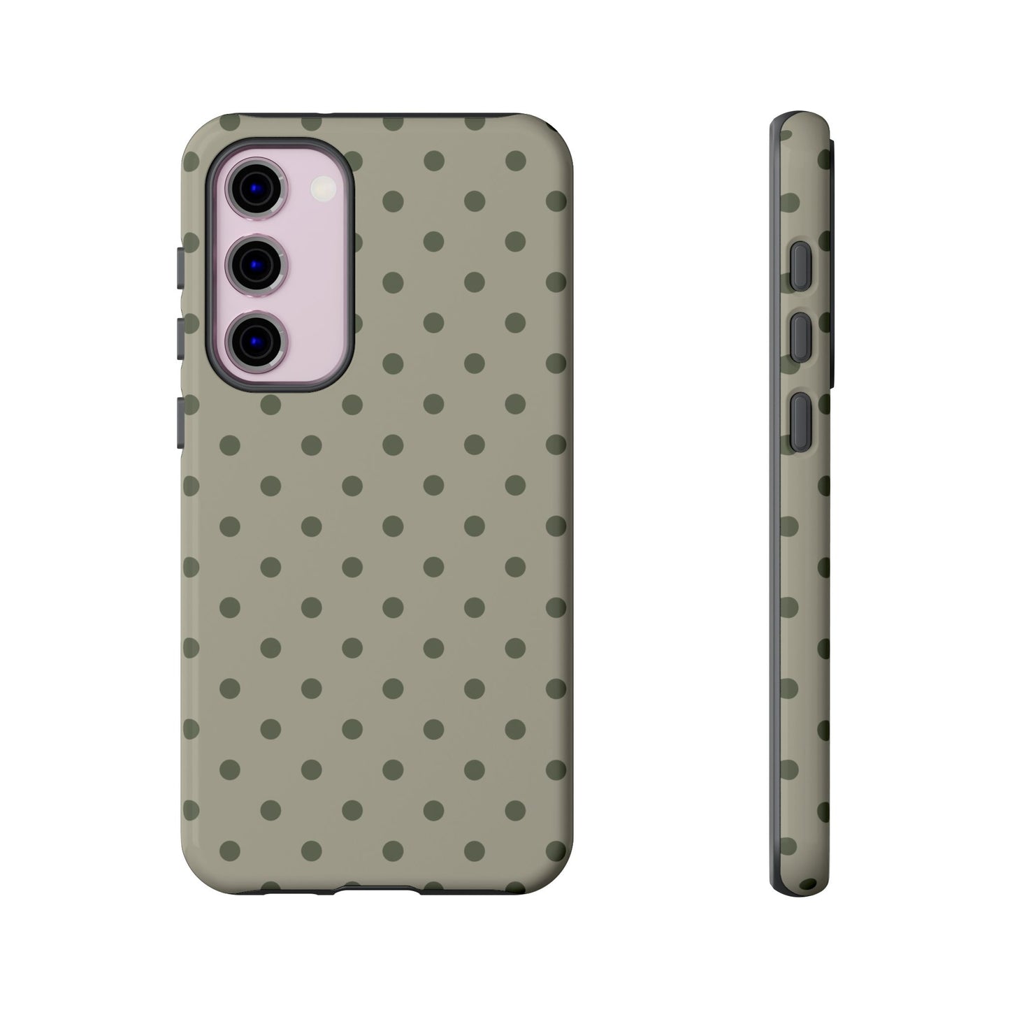 Green & Dark Green Dot Pattern Phone Case