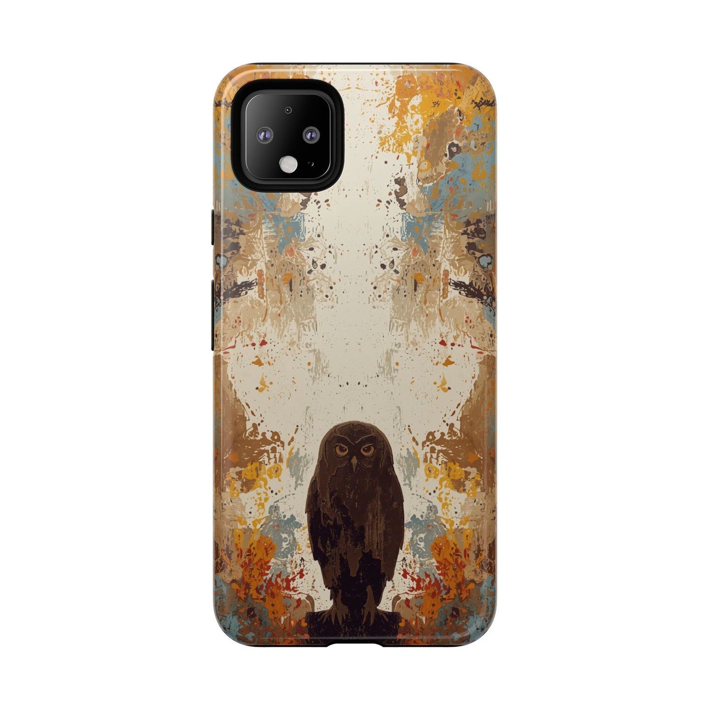 Abstract Owl Design Phone Case