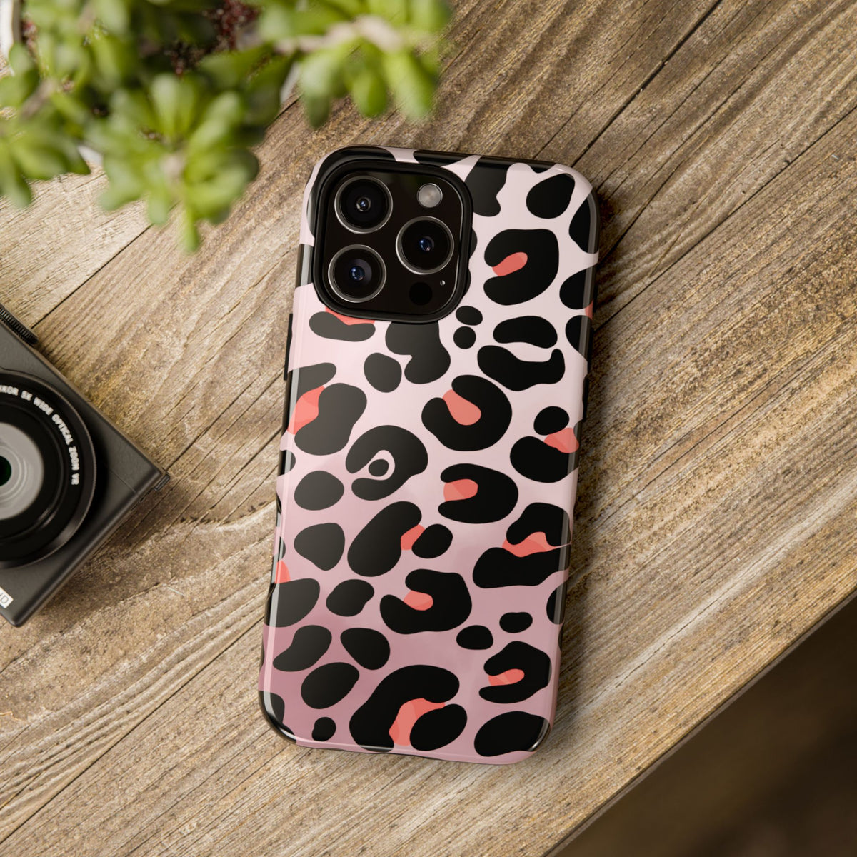 Cute Blush Leopard Print Phone Case - Pink Phone Case