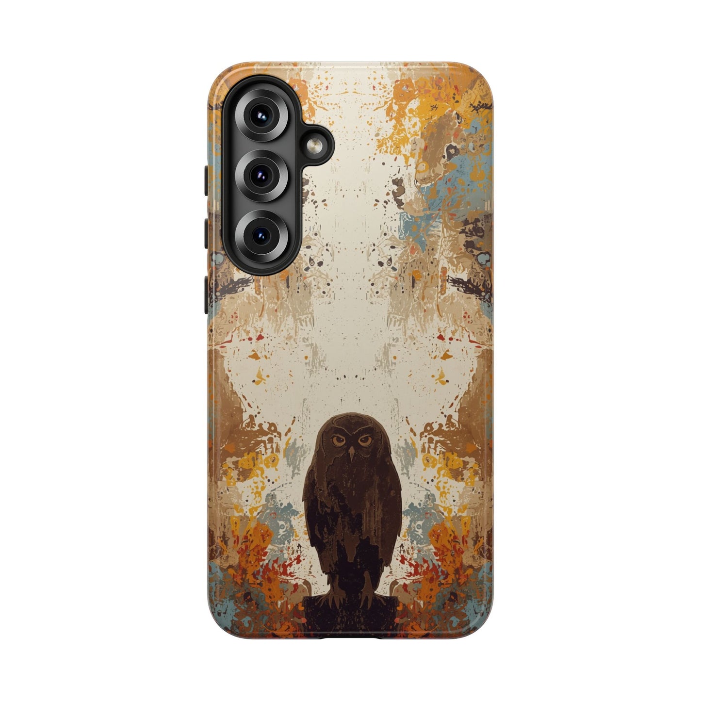 Abstract Owl Design Phone Case