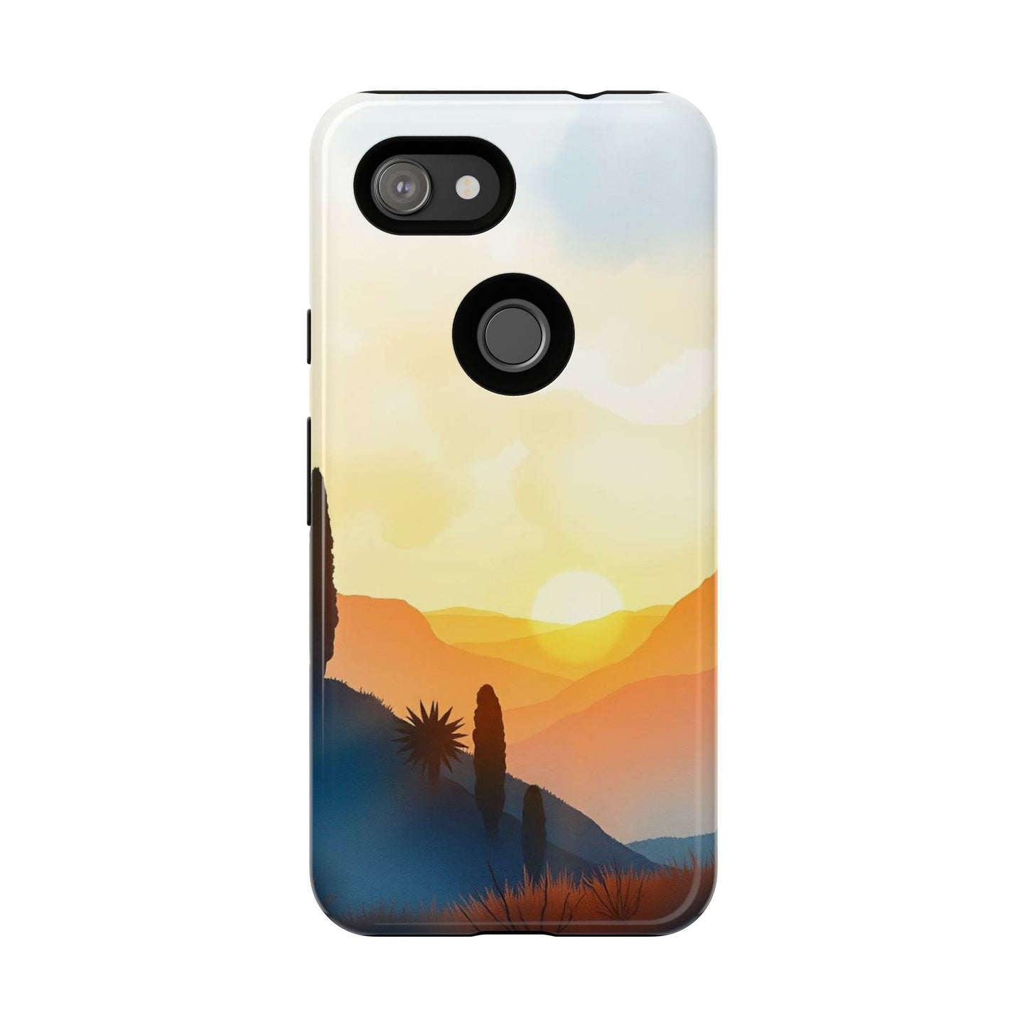Watercolour Sunset Design Phone Case