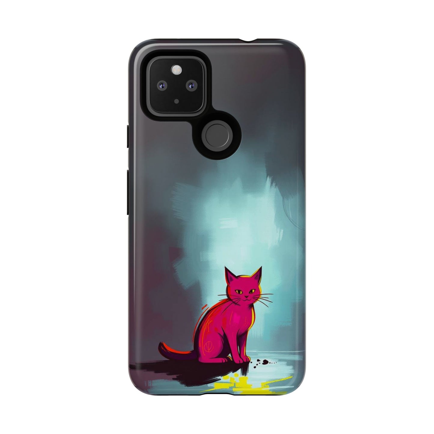 Pop Art Moody Cat Design Phone Case