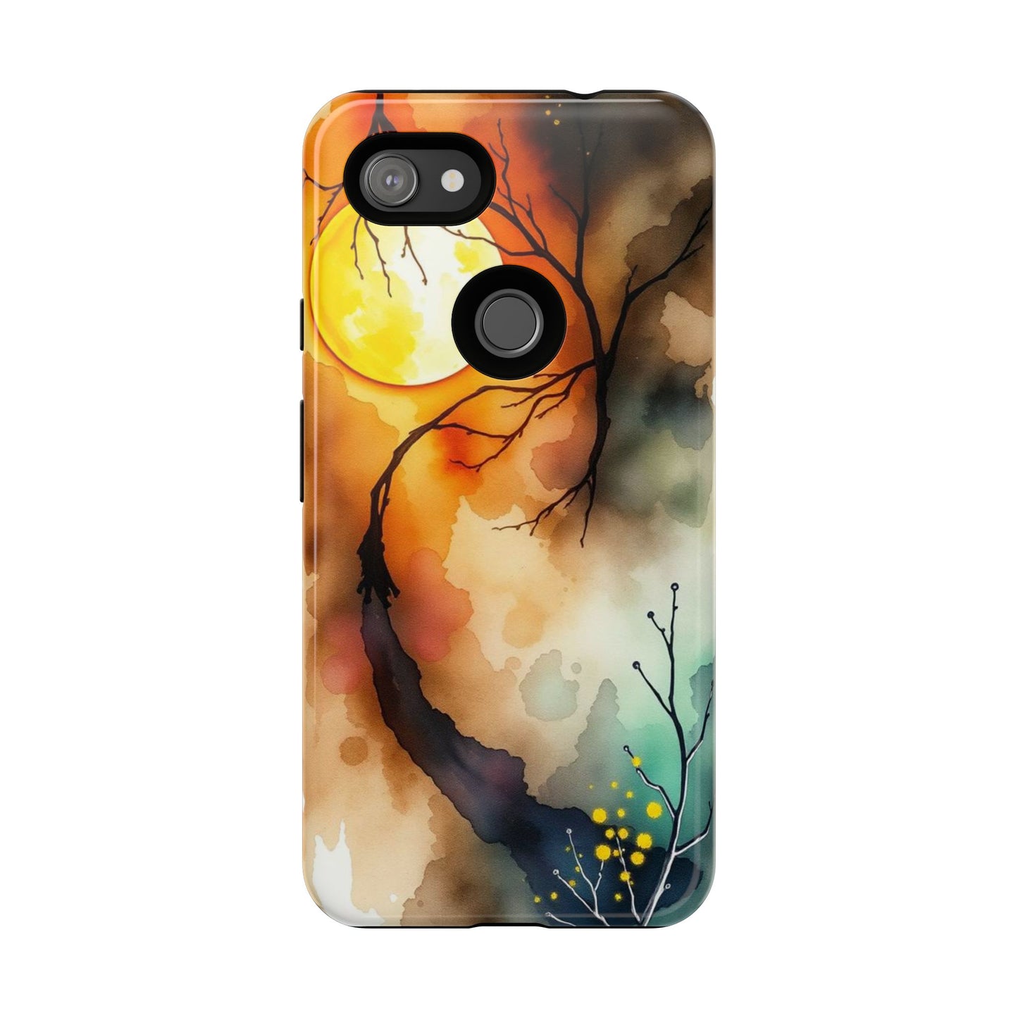 Abstract Watercolour Gothic Scene Phone Case