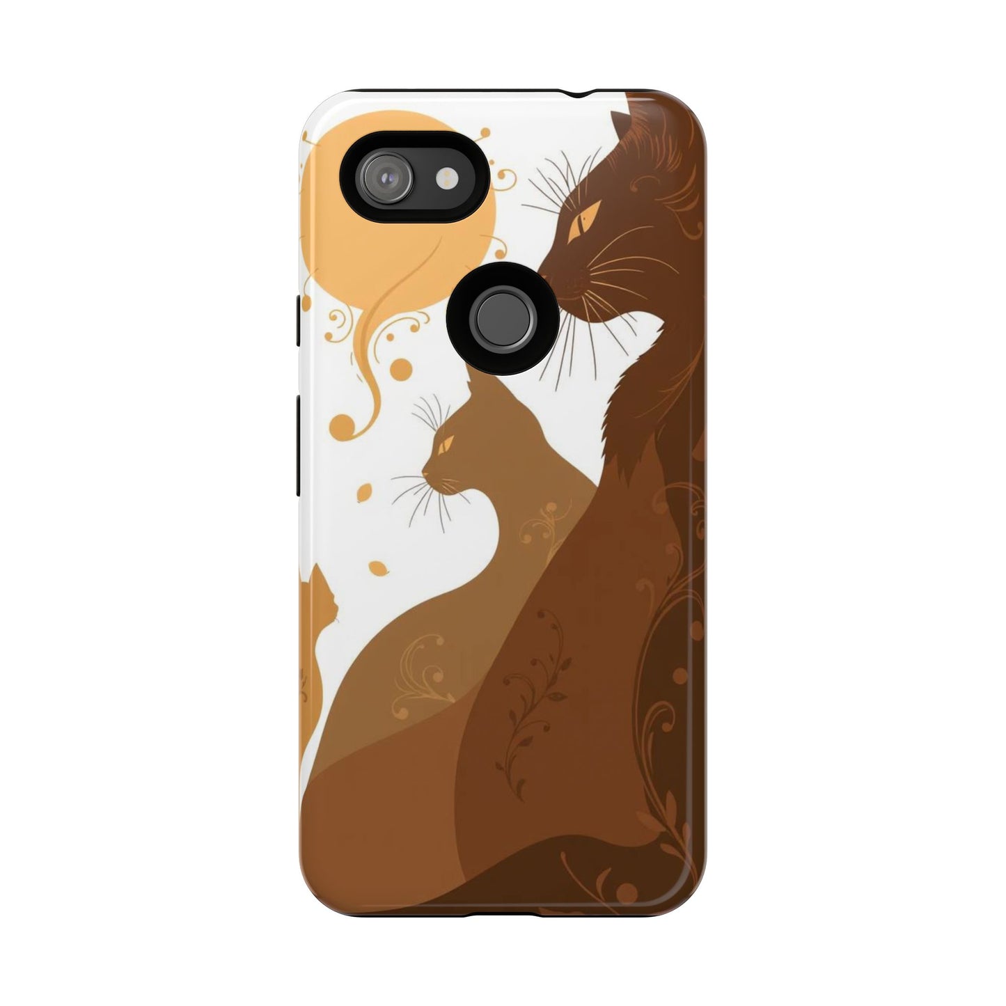 Abstract Cat Pattern Design Phone Case