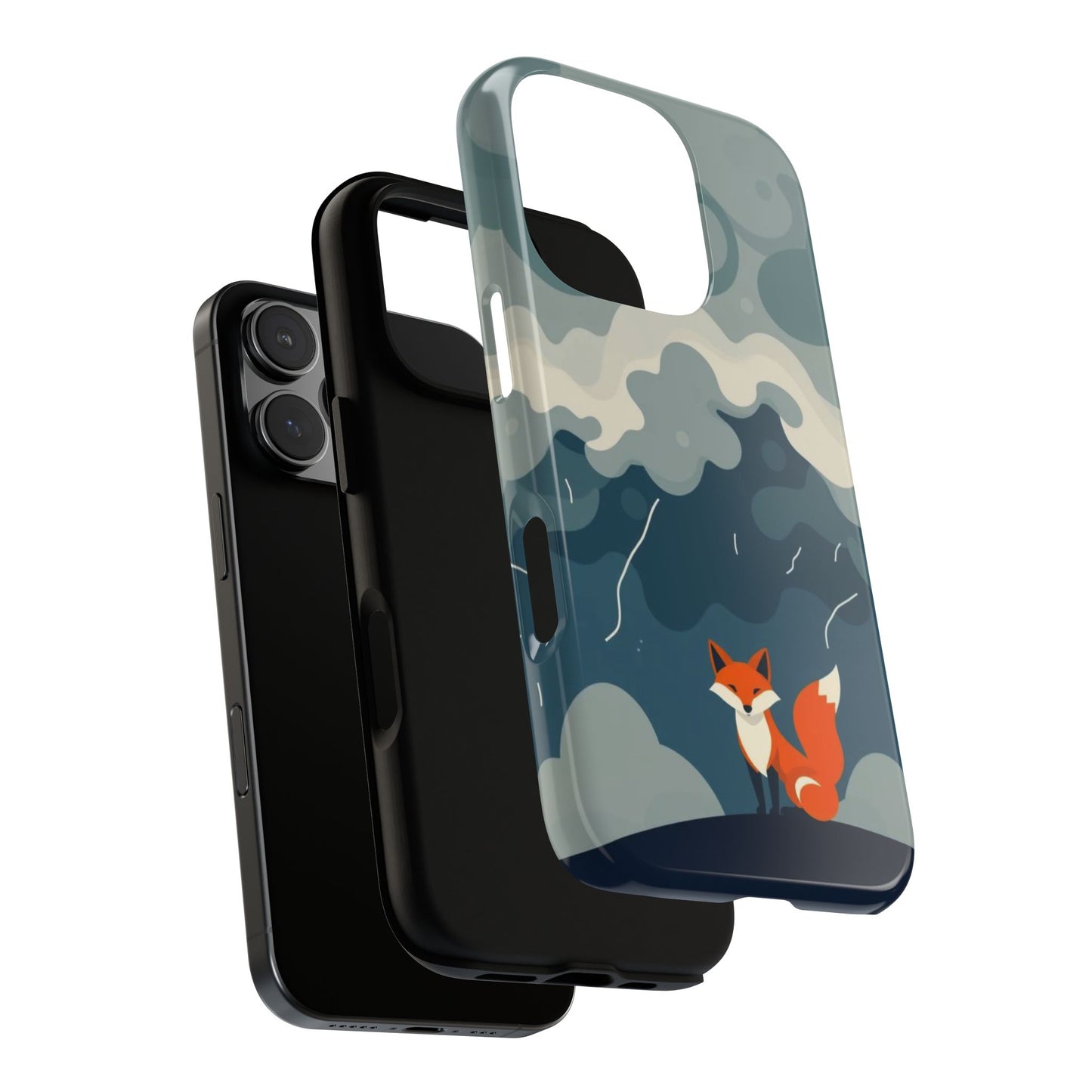 Stormy Fox Design Phone Case