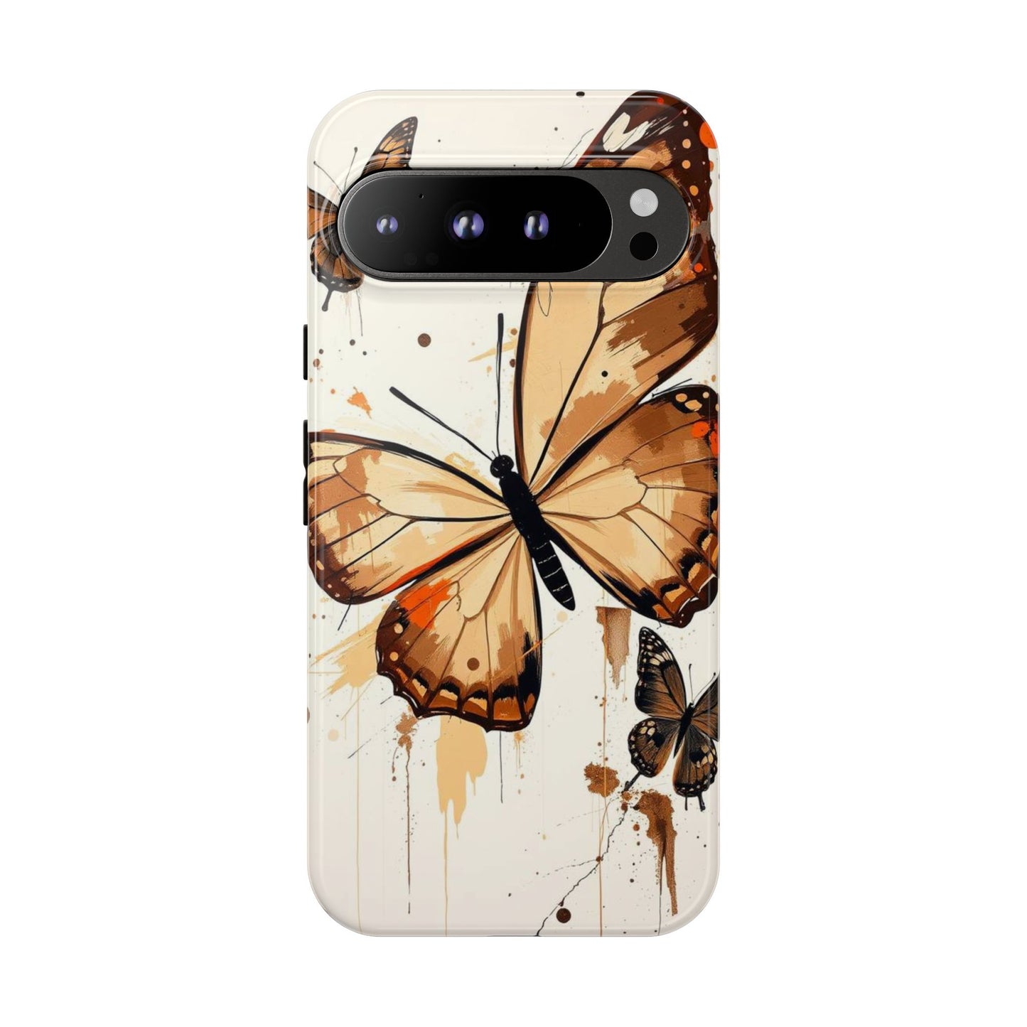Acrylic Style Butterflies Design Phone Case