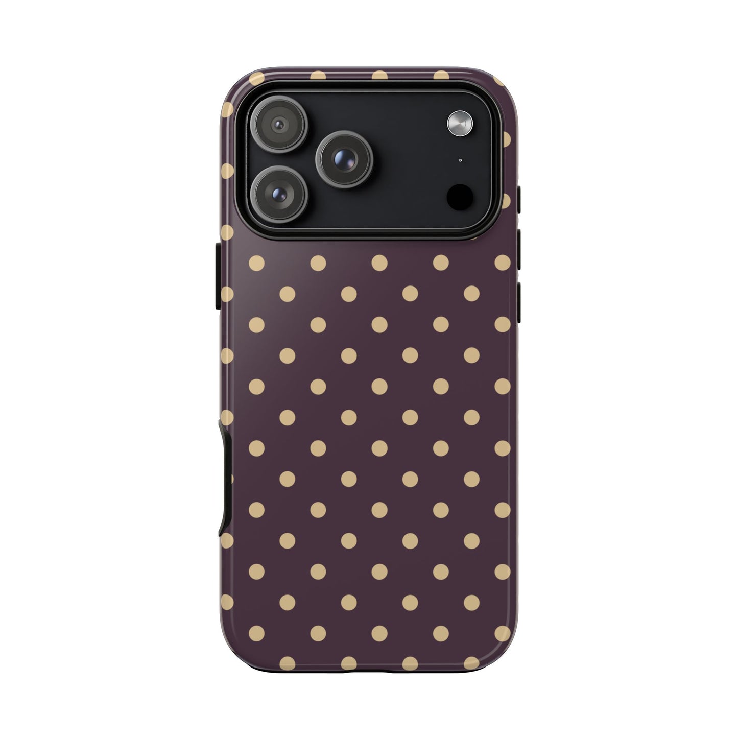 Purple with Yellow Dot Pattern Phone Case