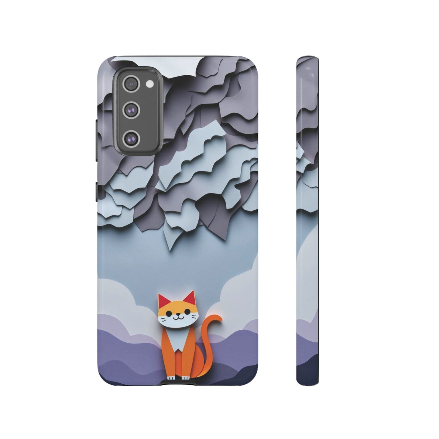 Papier-mâché Cat Design Phone Case