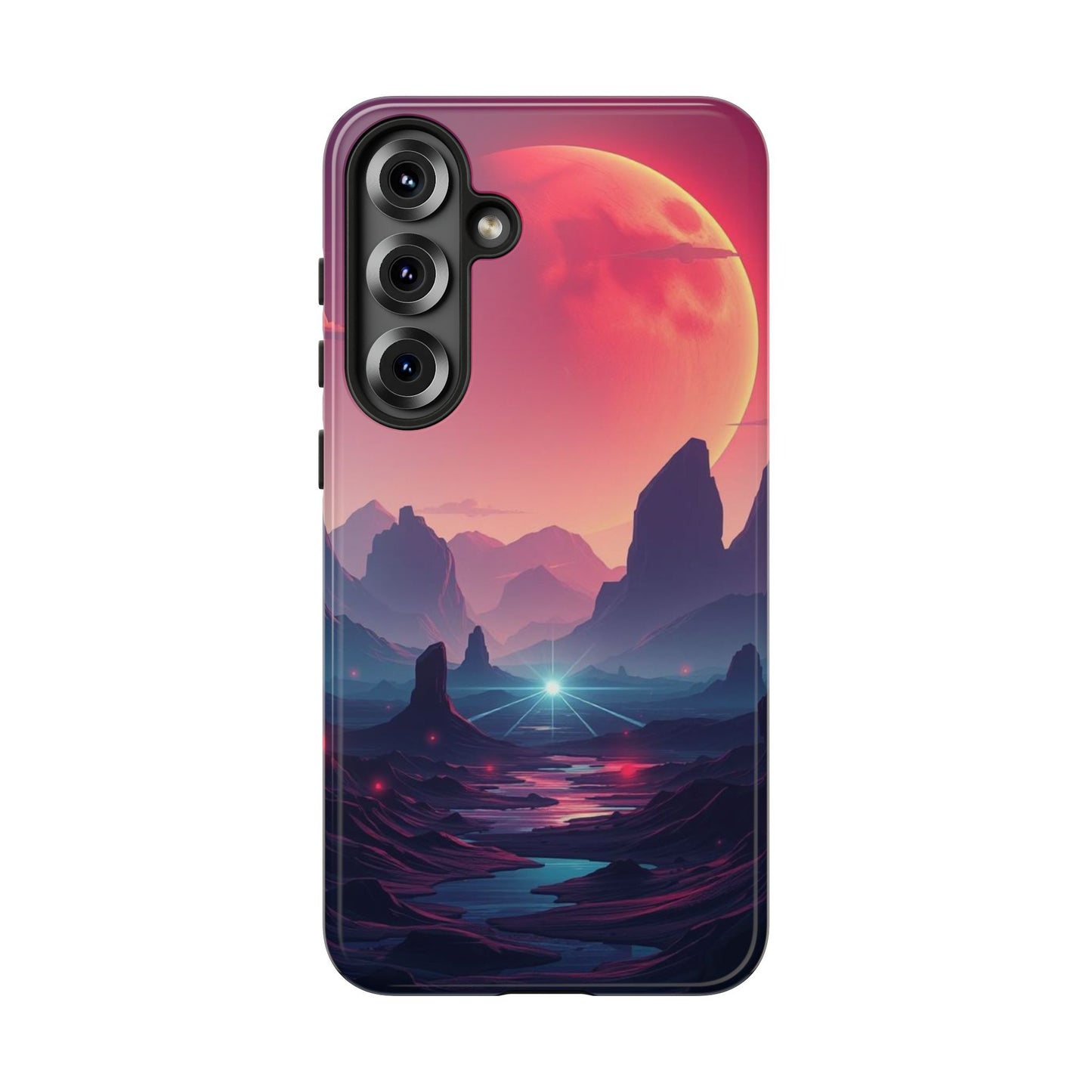 Alien Moon Landscape Design Phone Case