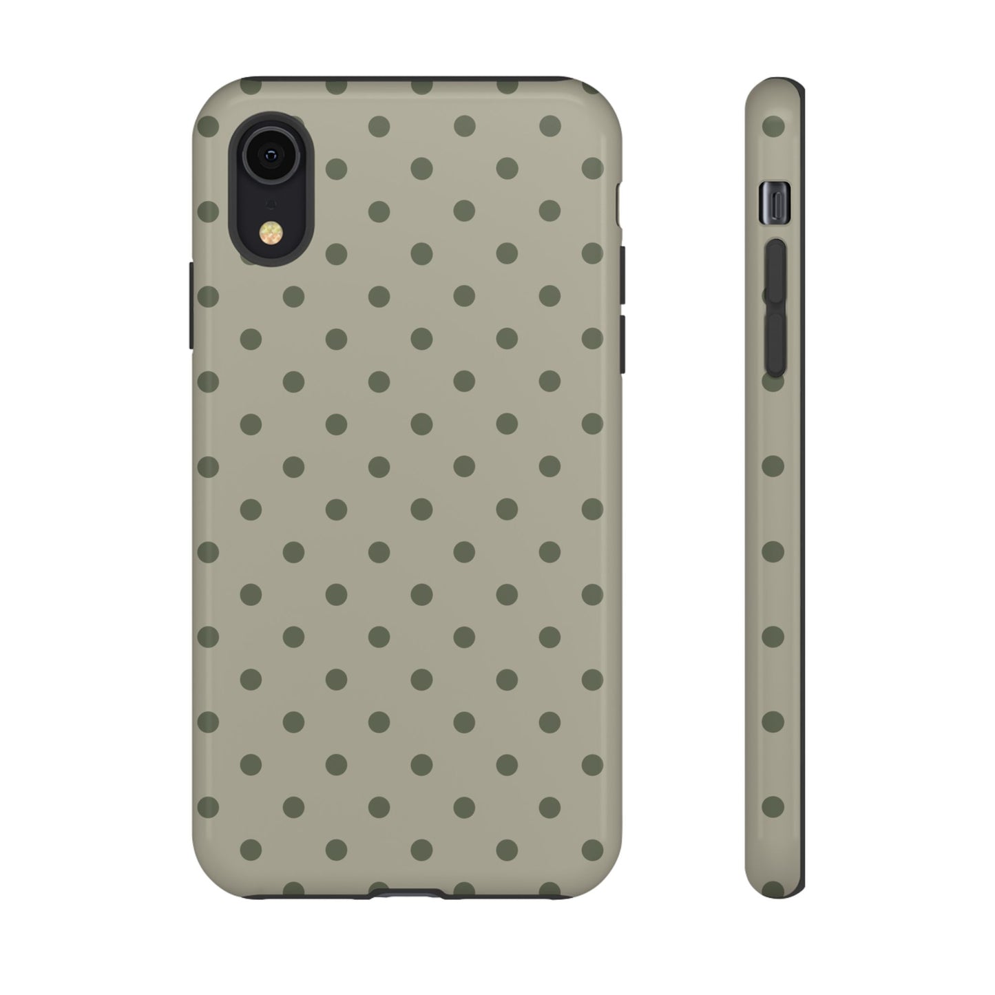 Green & Dark Green Dot Pattern Phone Case