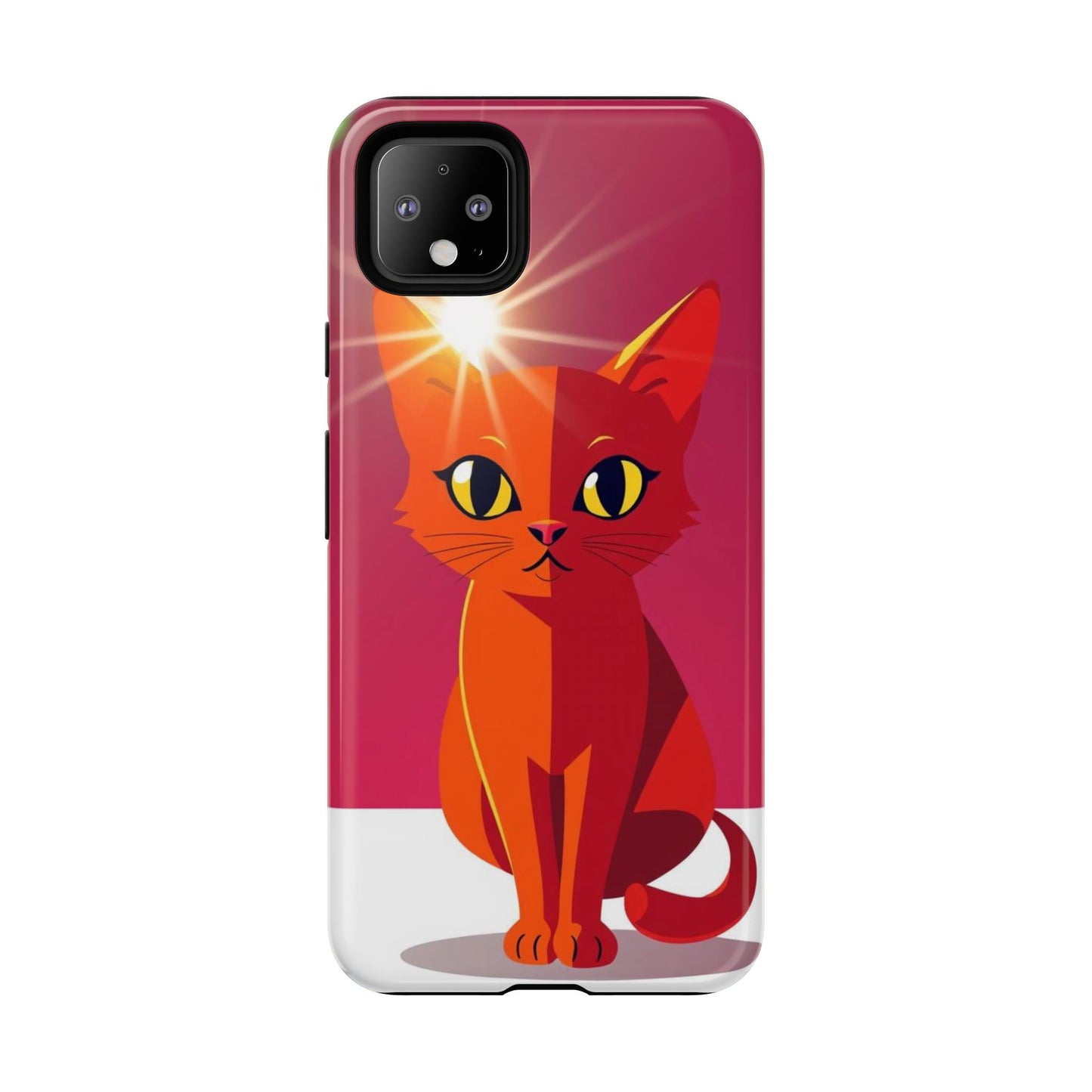 Flashing Cat Design Phone Case