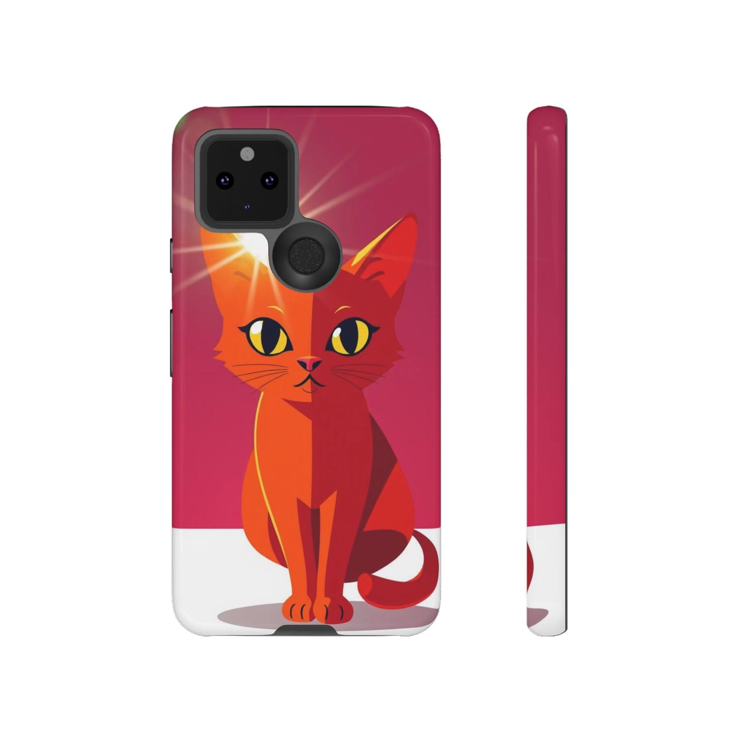 Flashing Cat Design Phone Case