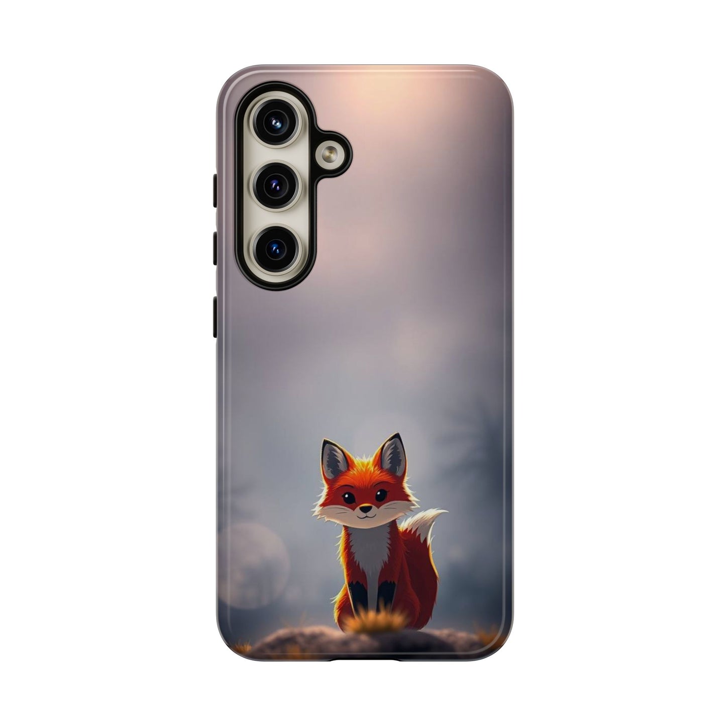 Cute Gothic Fox Design Phone Case