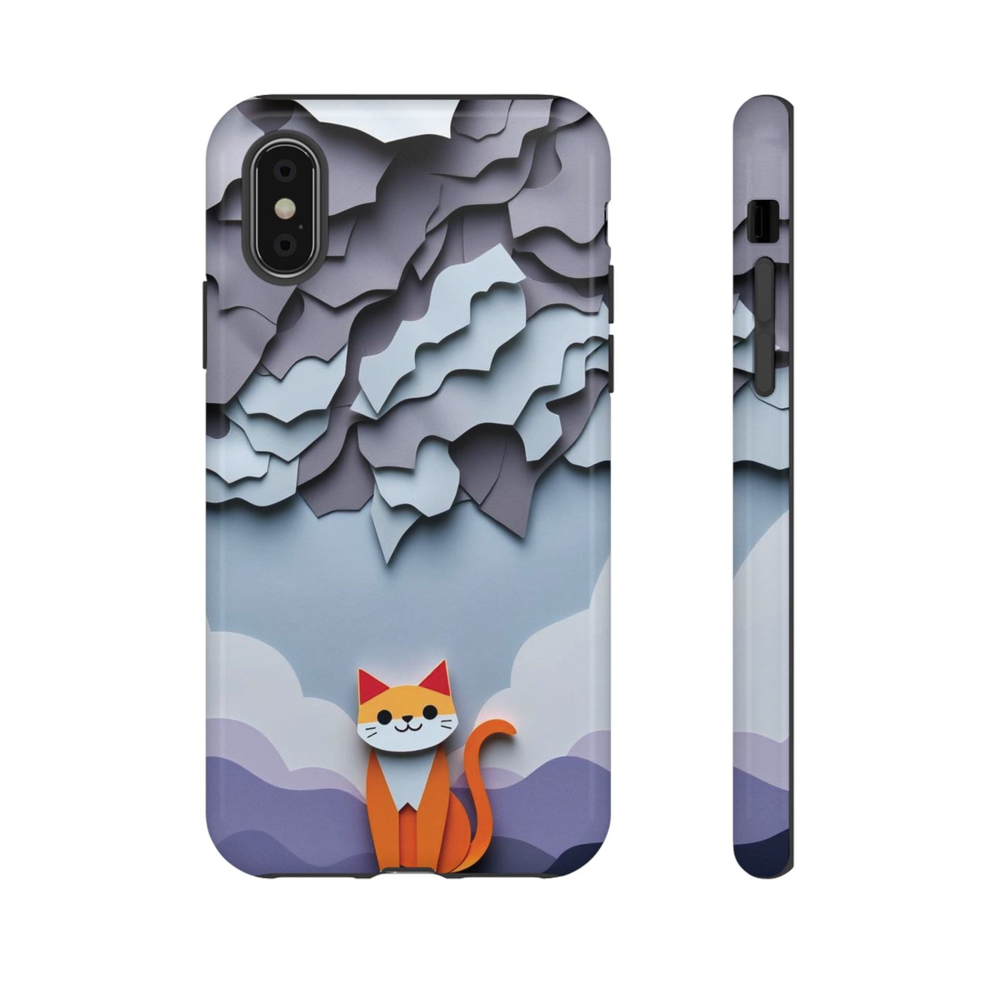 Papier-mâché Cat Design Phone Case