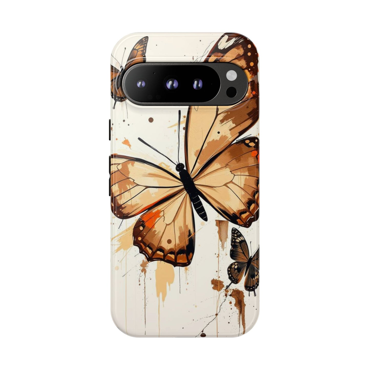 Acrylic Style Butterflies Design Phone Case